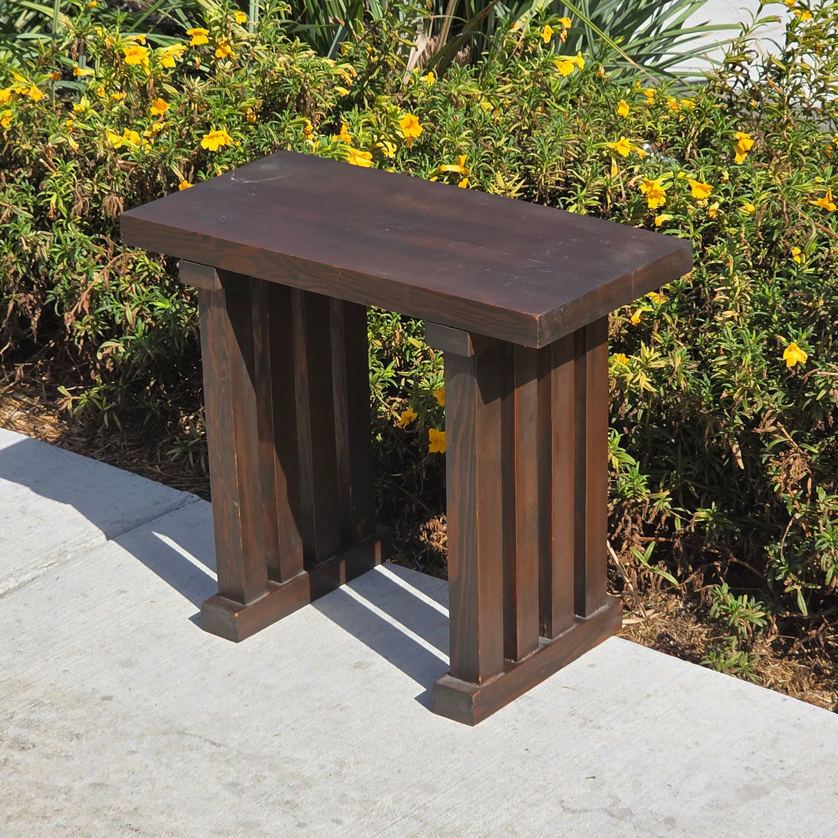 Vintage Mission Style Solid Wood Plant Stand Arts Crafts Accent End Table 20"