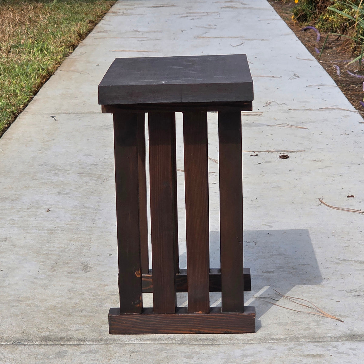 Vintage Mission Style Solid Wood Plant Stand Arts Crafts Accent End Table 20"