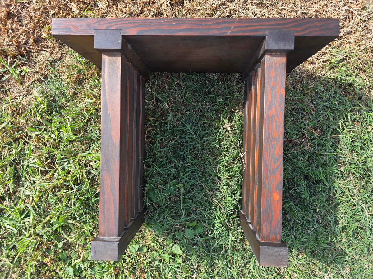 Vintage Mission Style Solid Wood Plant Stand Arts Crafts Accent End Table 20"