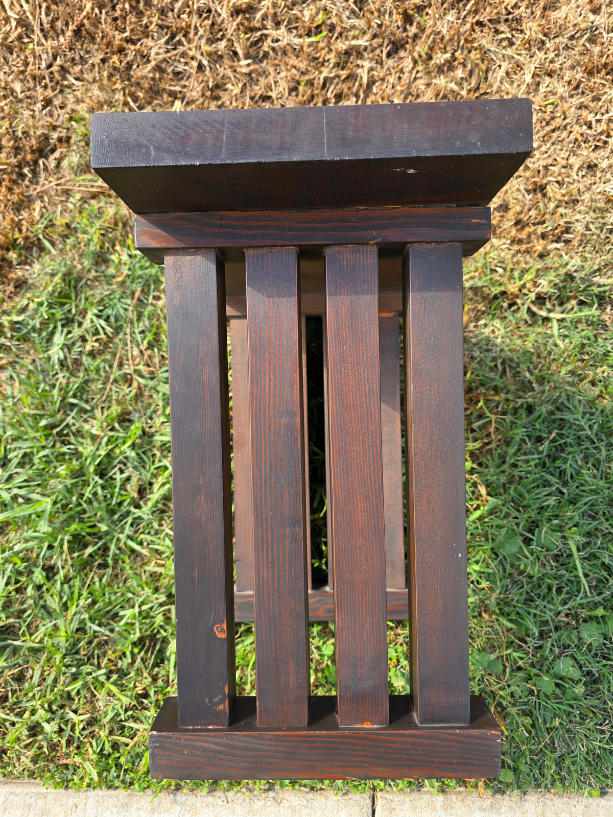 Vintage Mission Style Solid Wood Plant Stand Arts Crafts Accent End Table 20"