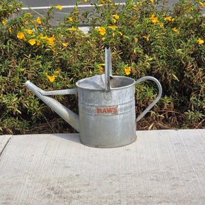 Vtg HAWS Galvanized Watering Can 1 Gallon Metal Steel Short Spout Garden England