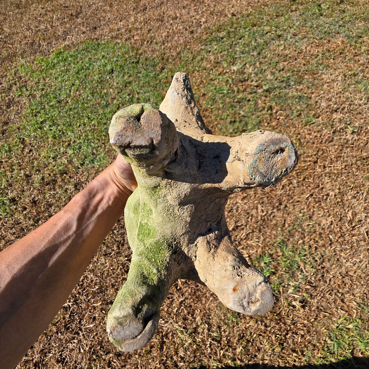 Vintage Mexican Folk Art Terracotta Ram Planter Dee Marcellus Cole Estate 7"