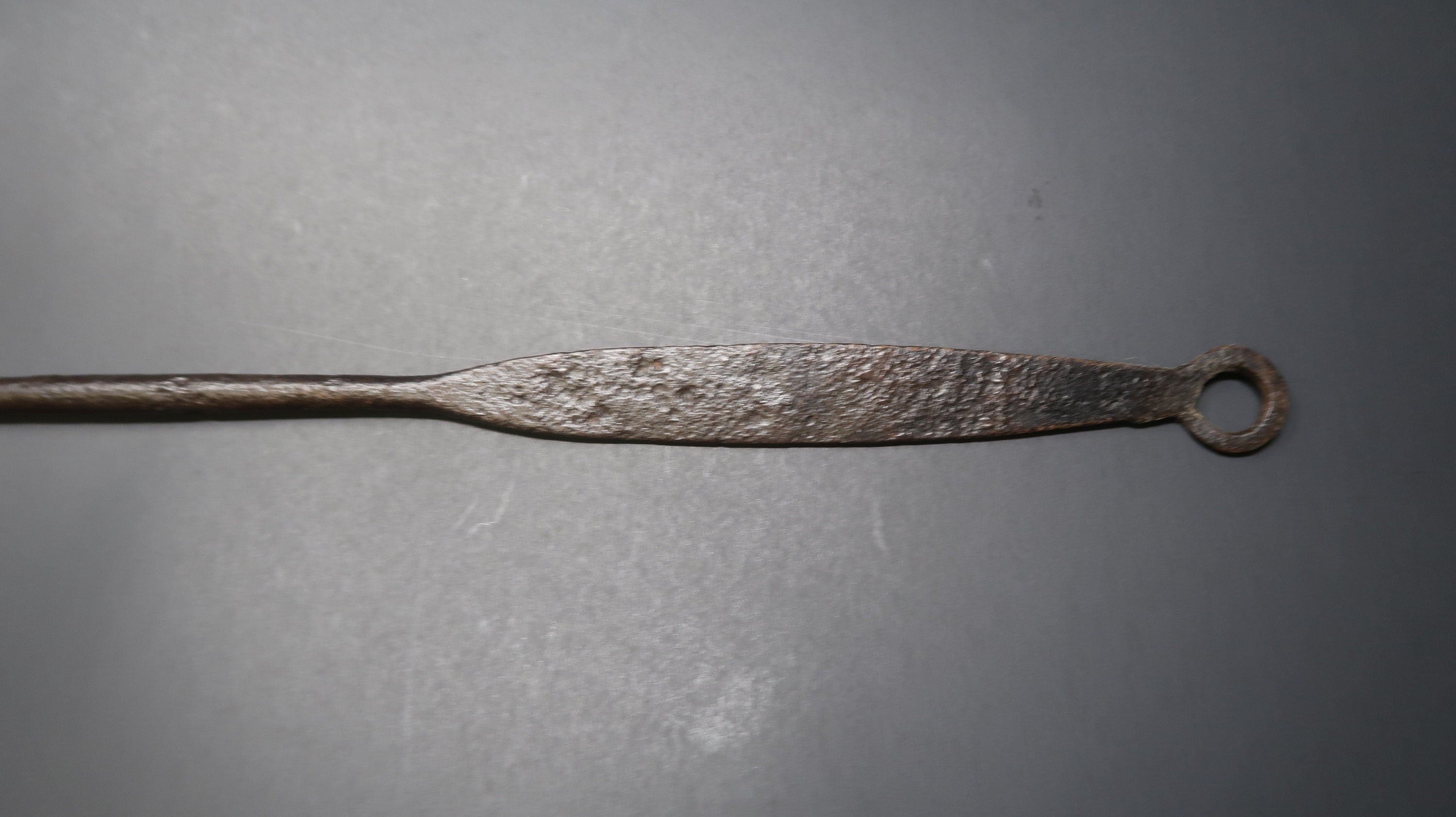 Antique Blacksmith American Forged Iron Hearth Utensil Fork L 20.5"