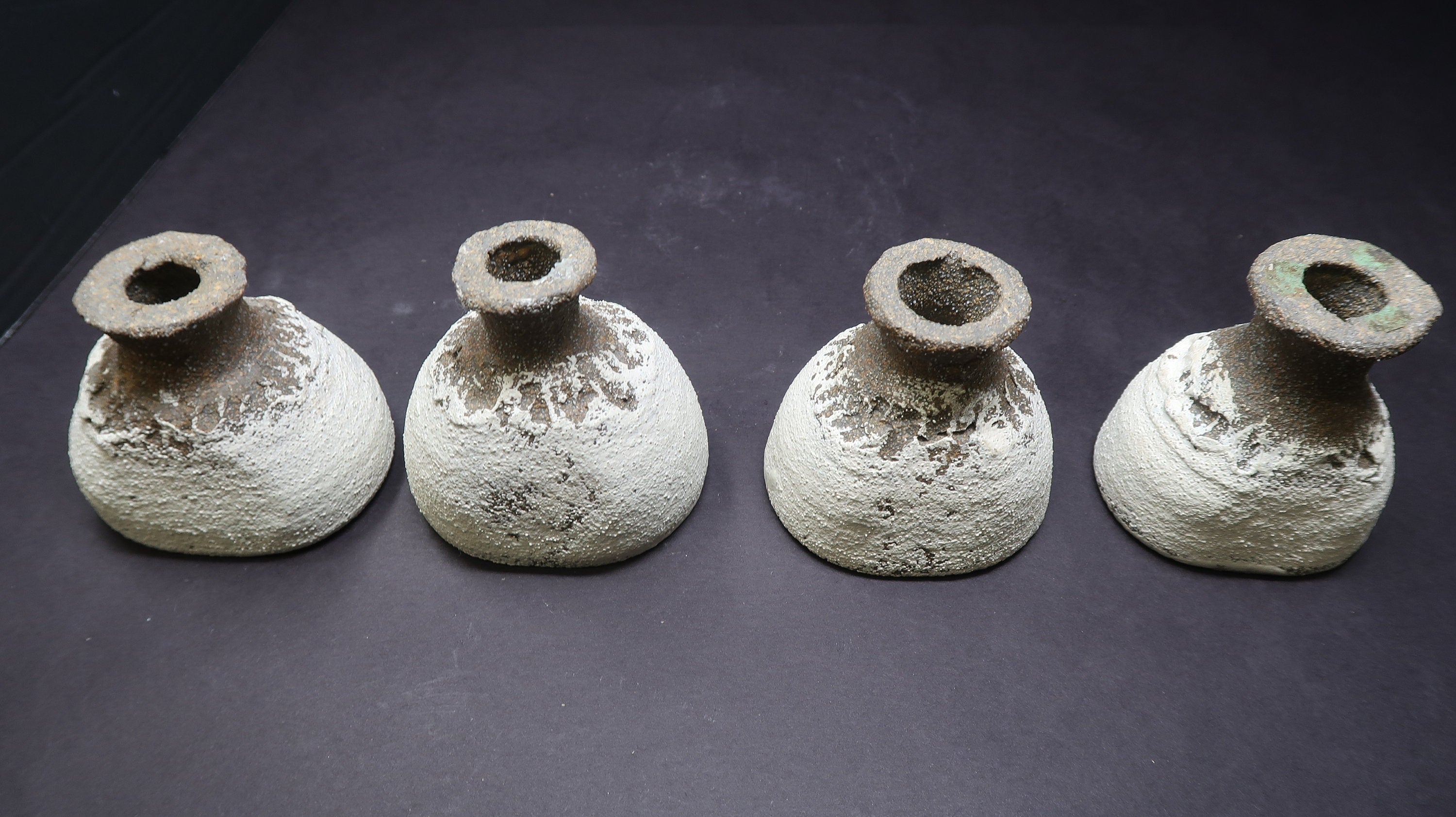 Stoneware Wine Sake Tea Pot Cup Set Handcrated Pottery Signed by Artist