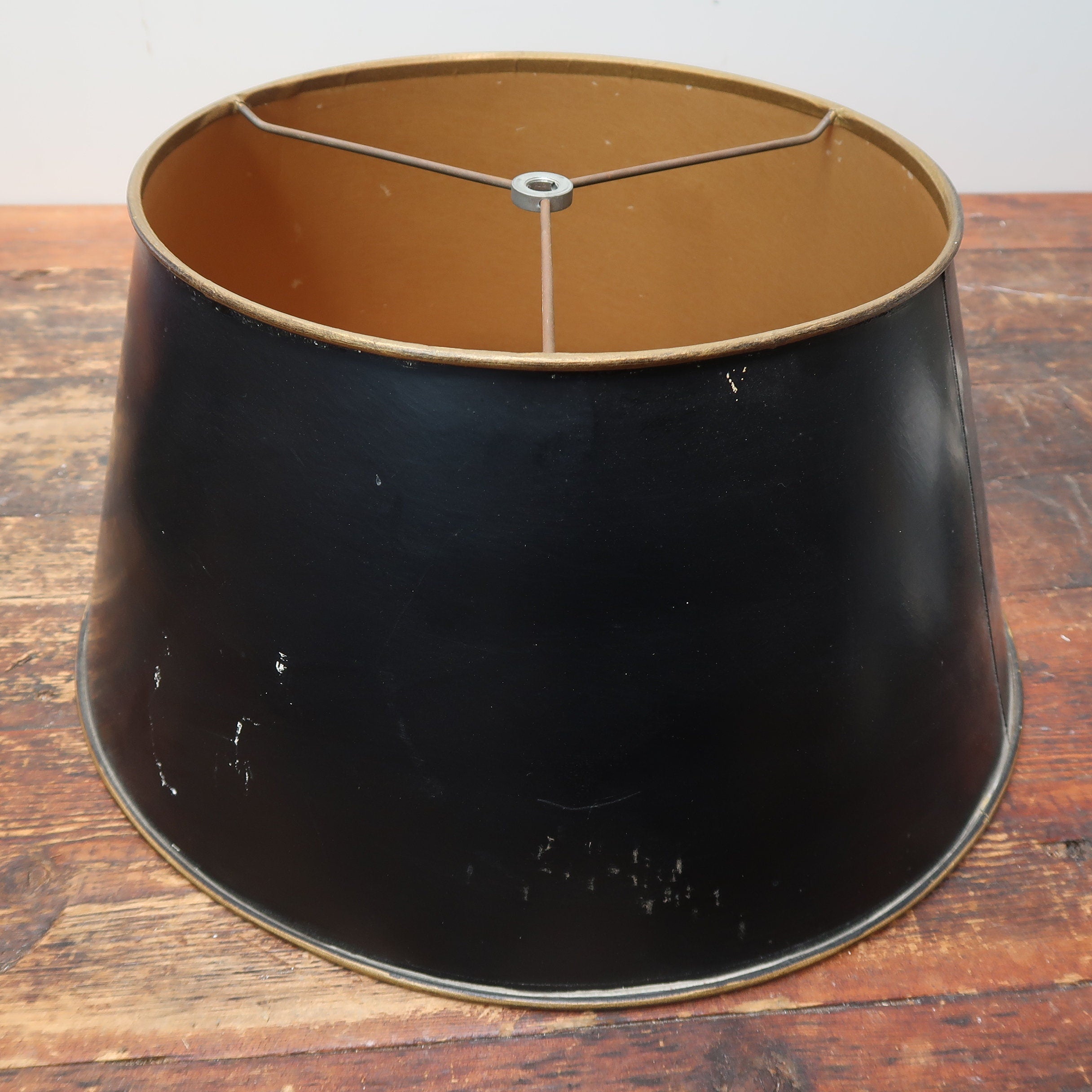 Antique Brass Bouillotte 3 Candle Light Lamp With 3 Way Turn Knob Switch Patina (Local Pickup)