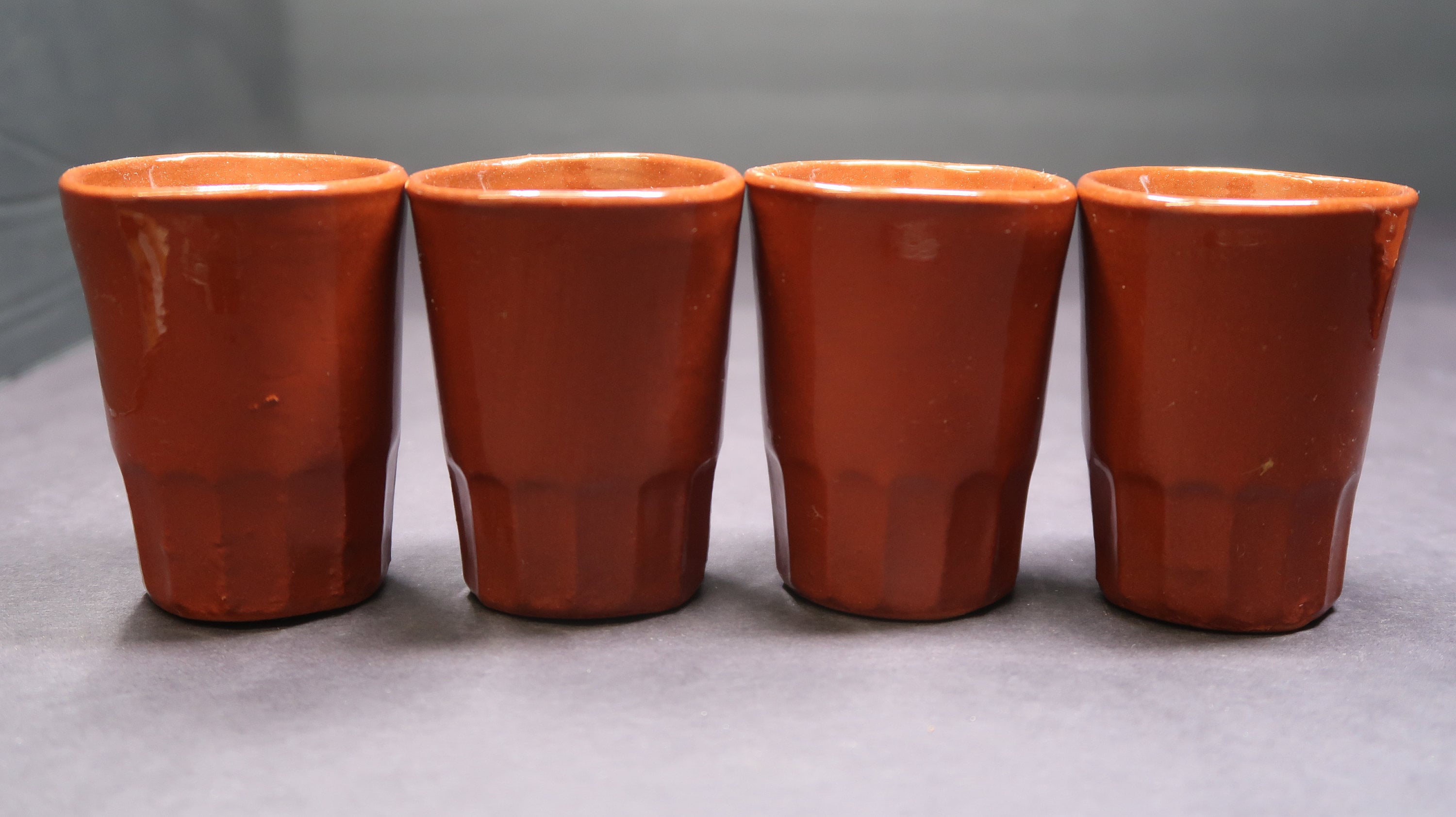 Vintage Wieland Ware Tequila Shooter Shot Glass Set Pottery