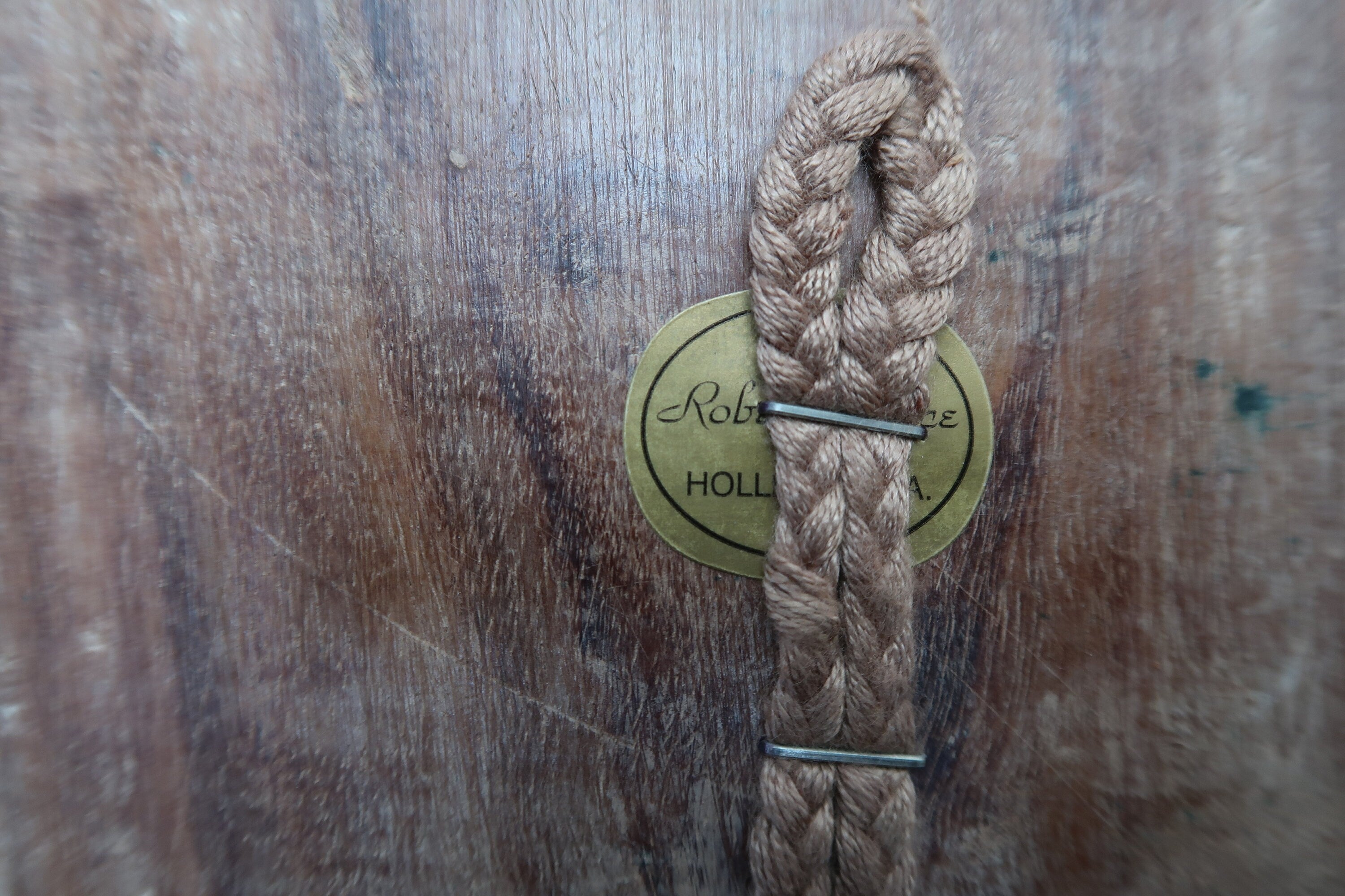 Rober Grace Hollister CA Hand Carved Wood Wall Art 9" x 9.5" (A)