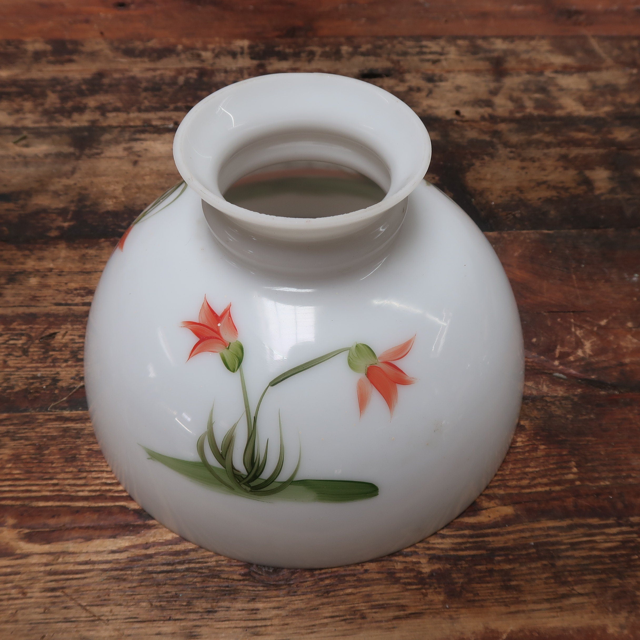 Vintage Hand Painted Shade Pendant Ceiling Fixture (U.S Free Shipping)