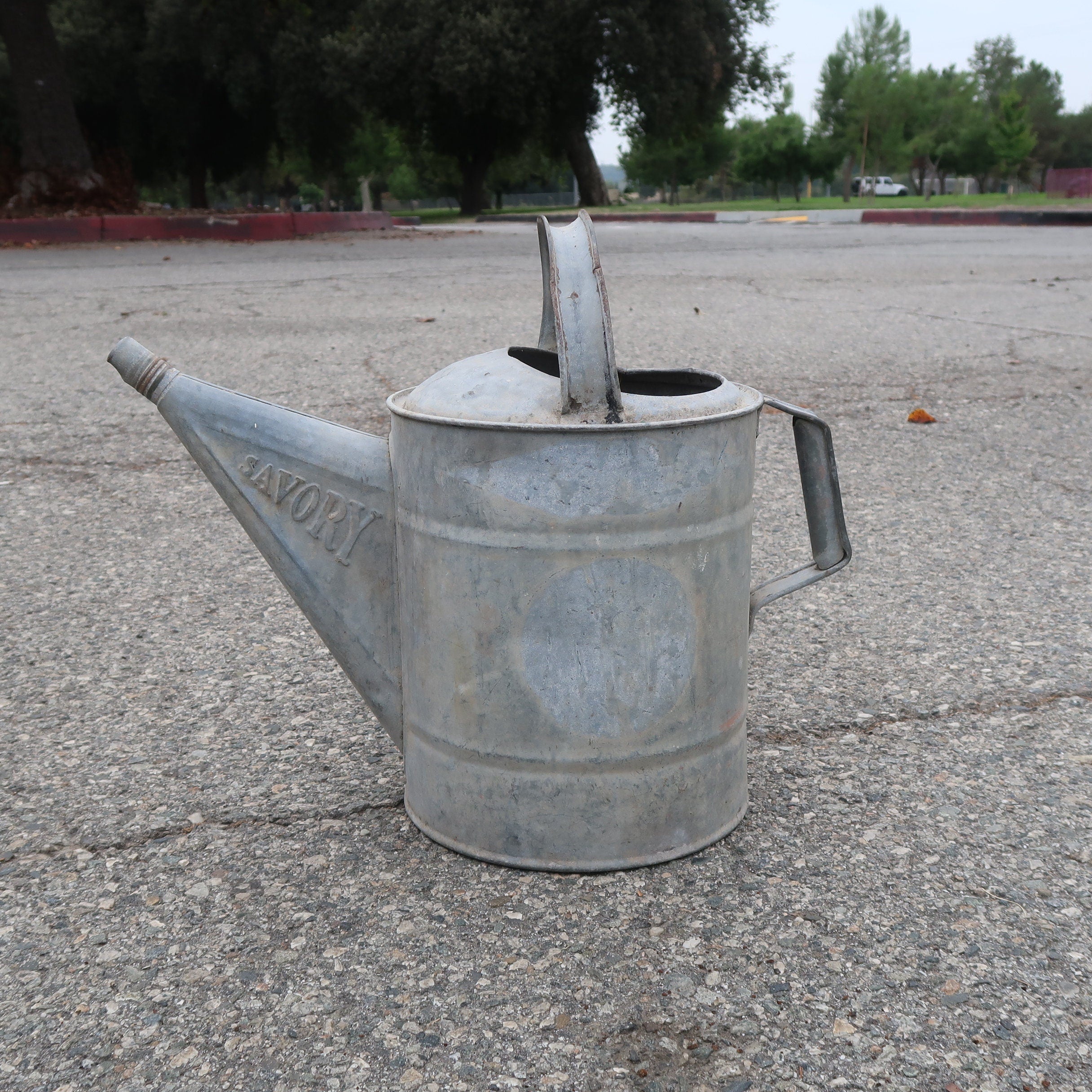Vintage Savory Co. Galvanized Watering Can 2 Gal