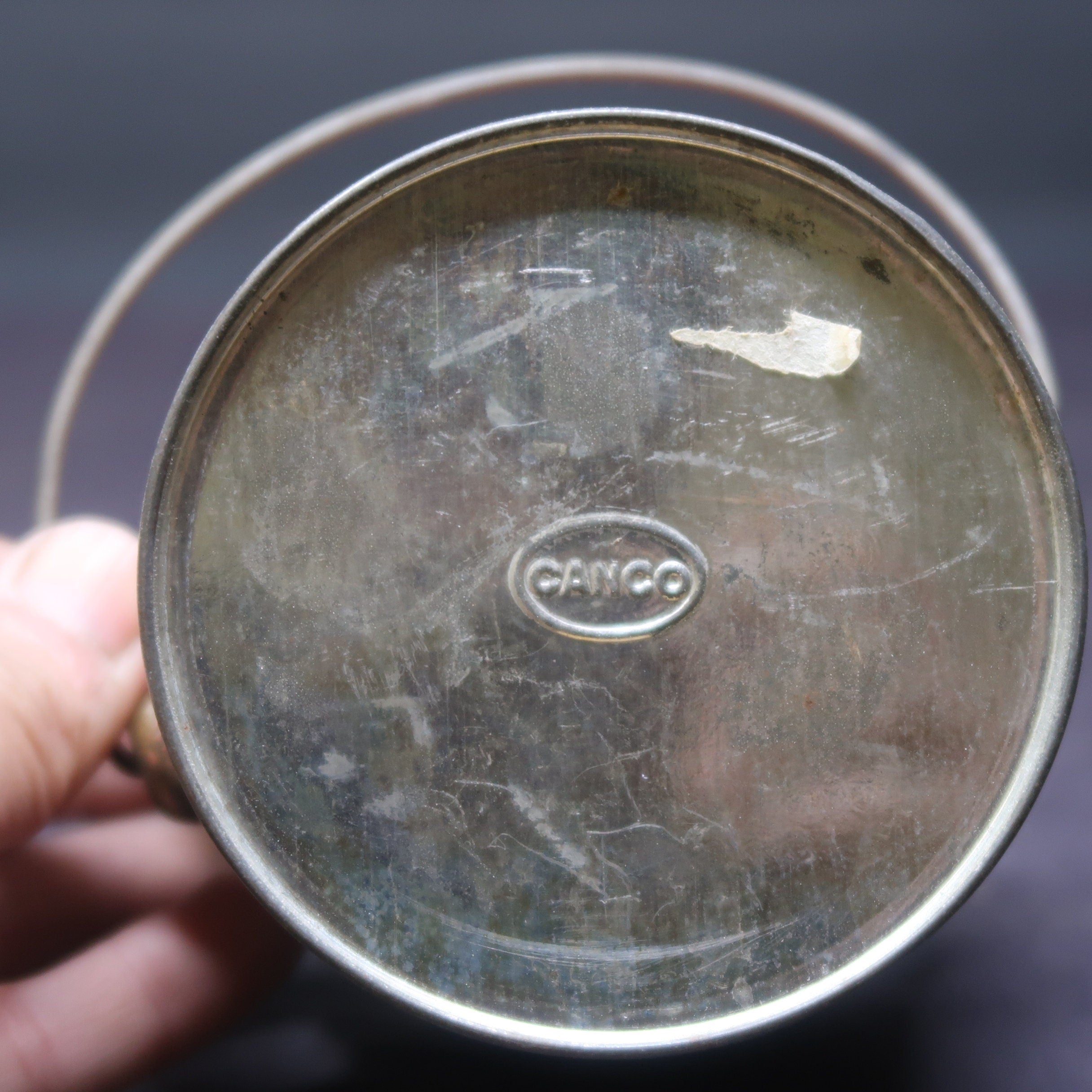 Credo Brand Peanut Butter 1 Lb. Tin Pail Cream Dove Mfg. Co Inc. Binghamton, NY