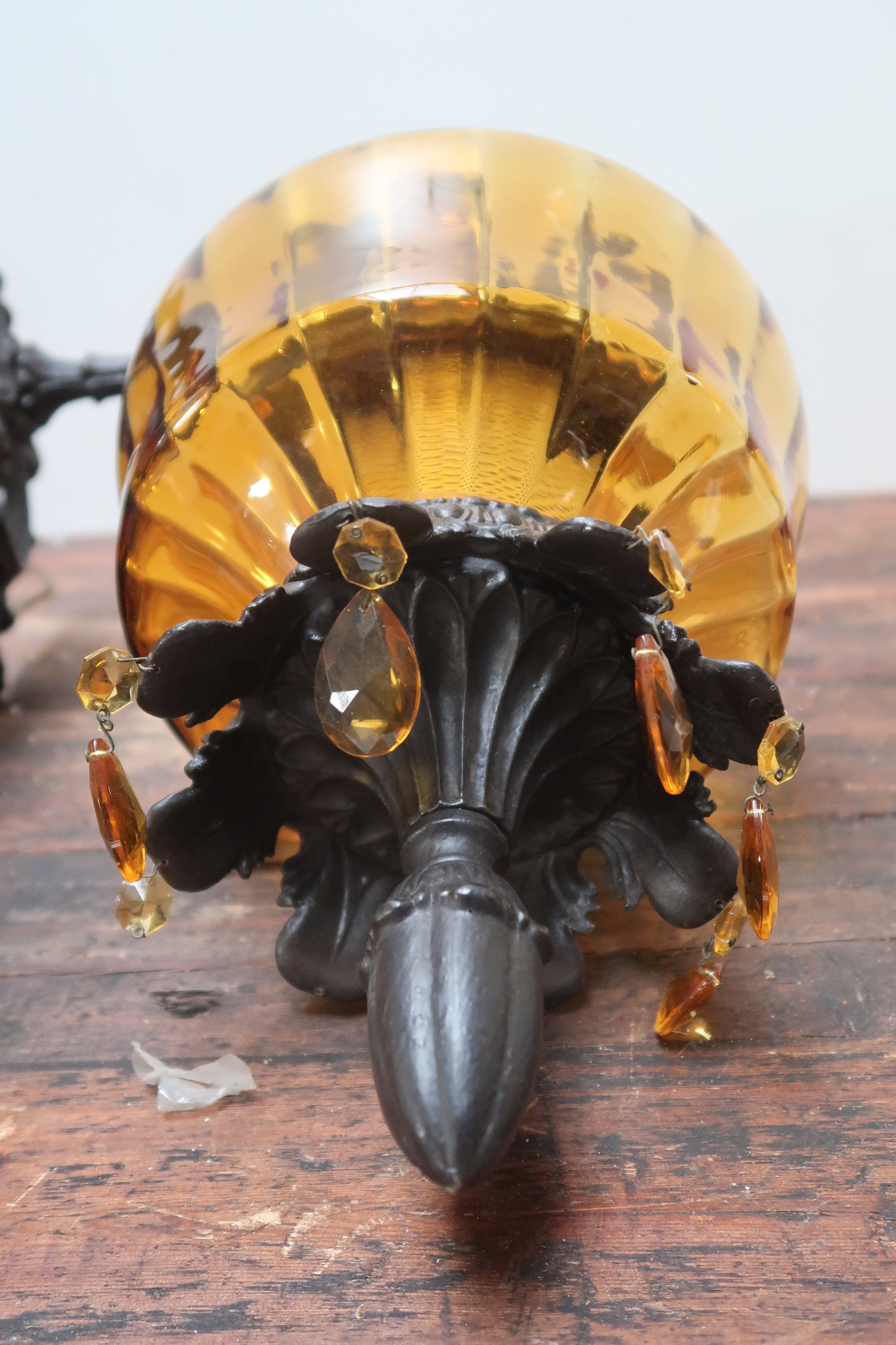 Vintage MC. Co. GIM Wall Sconce Wire Electric Wall Hanging Lamp 1950s