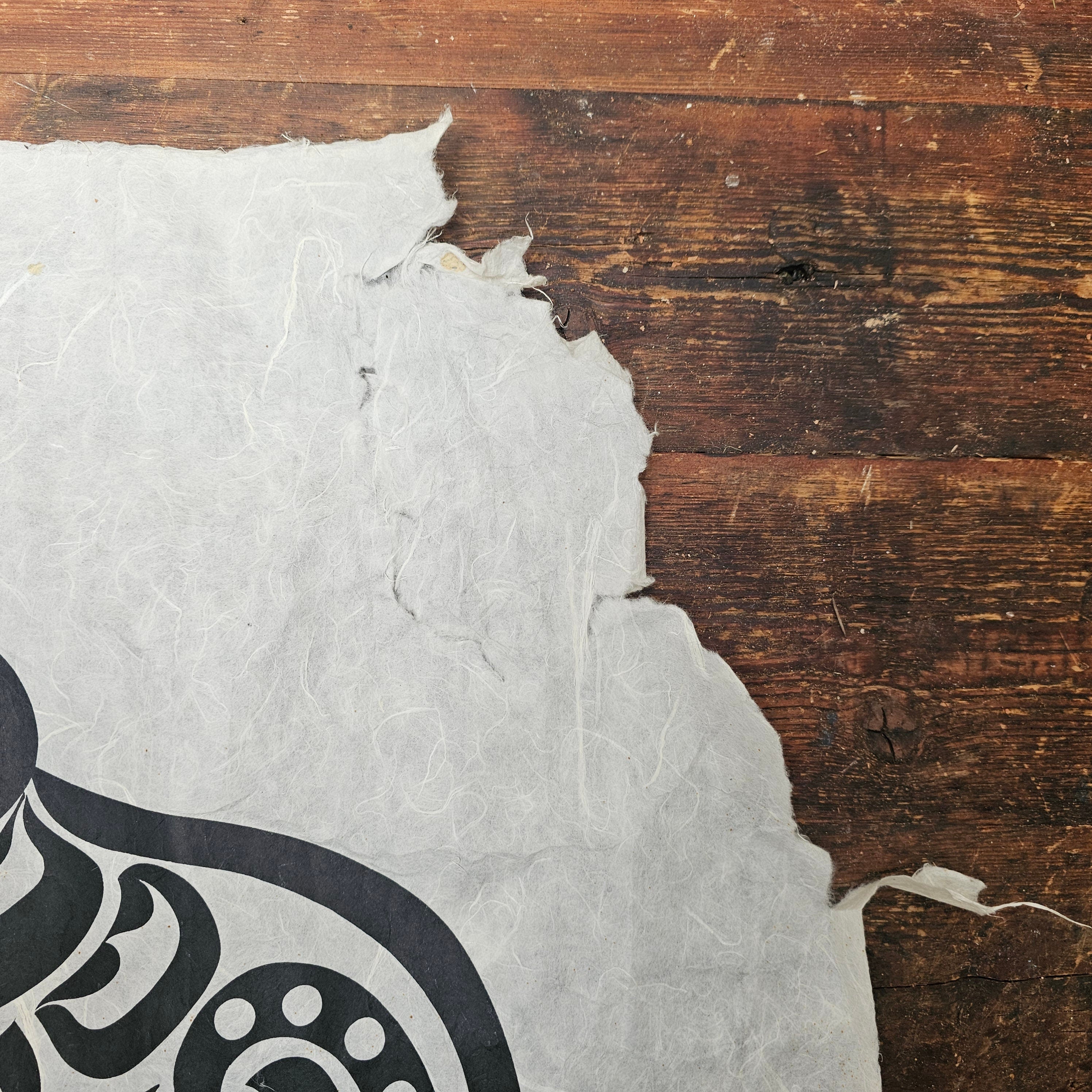 Charles B. Greul Serigraph On Rice Paper " Shaman with Grizzly " 36" x 24"