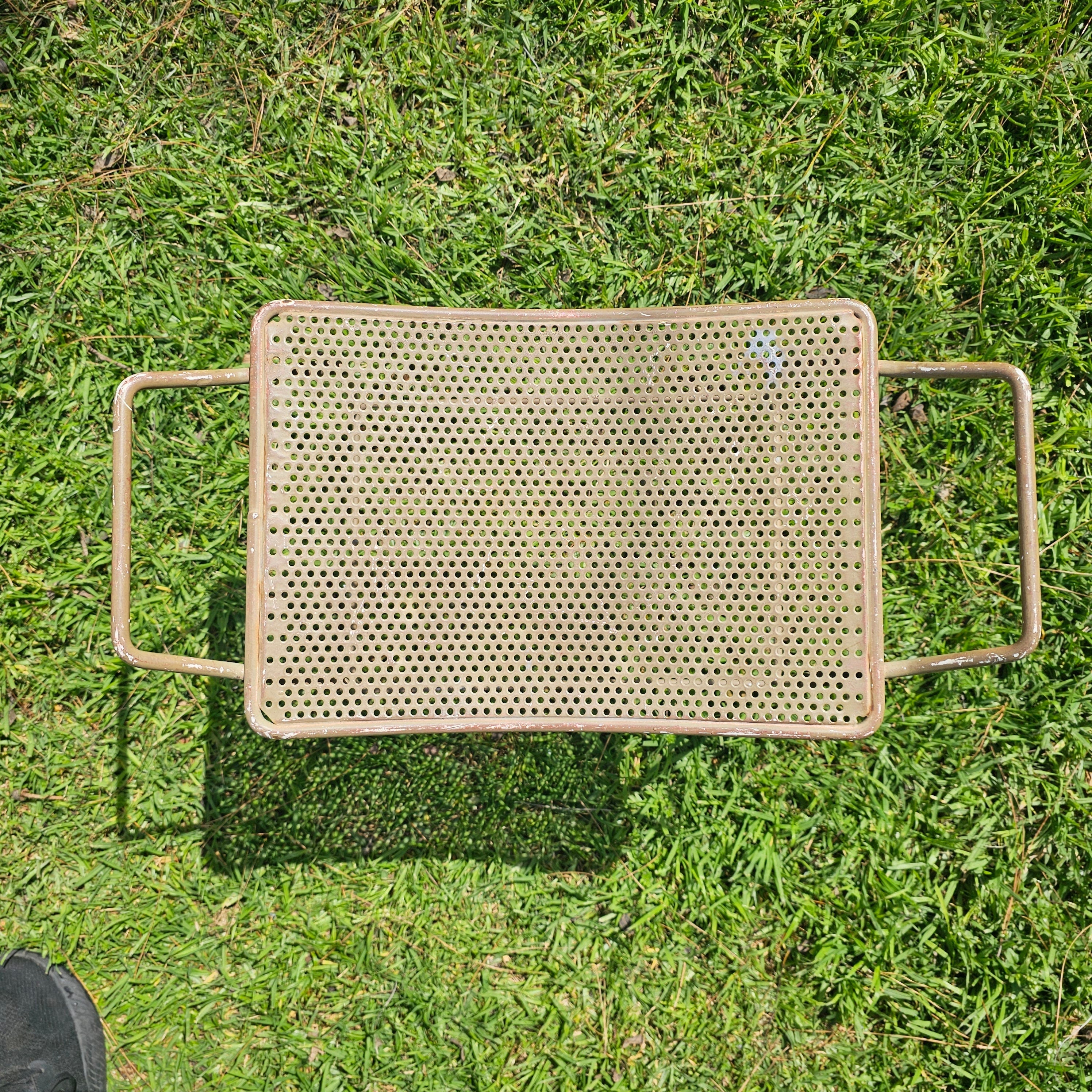 Industrial Steel Stool Gardening Patio Stool Plant Stand MCM