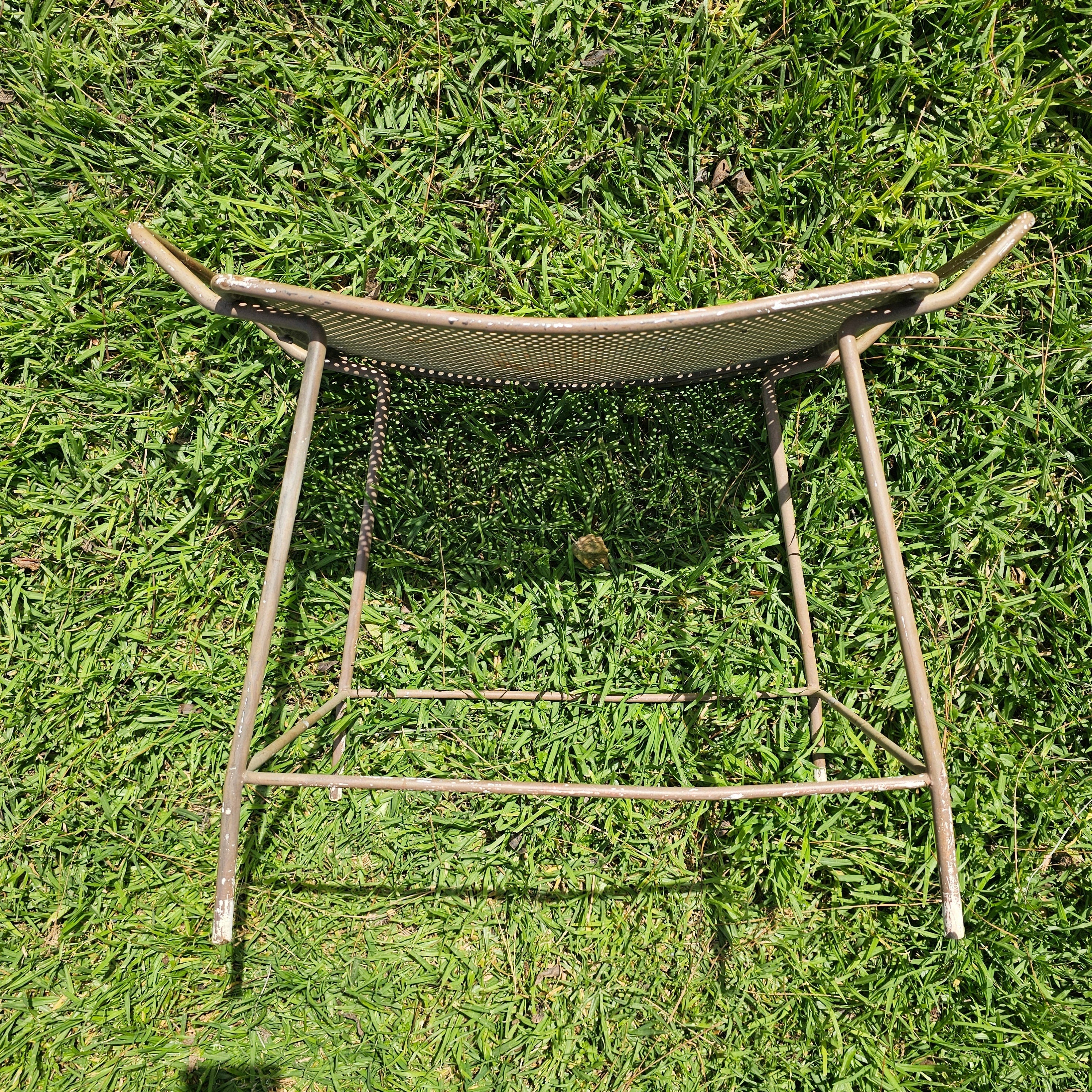 Industrial Steel Stool Gardening Patio Stool Plant Stand MCM