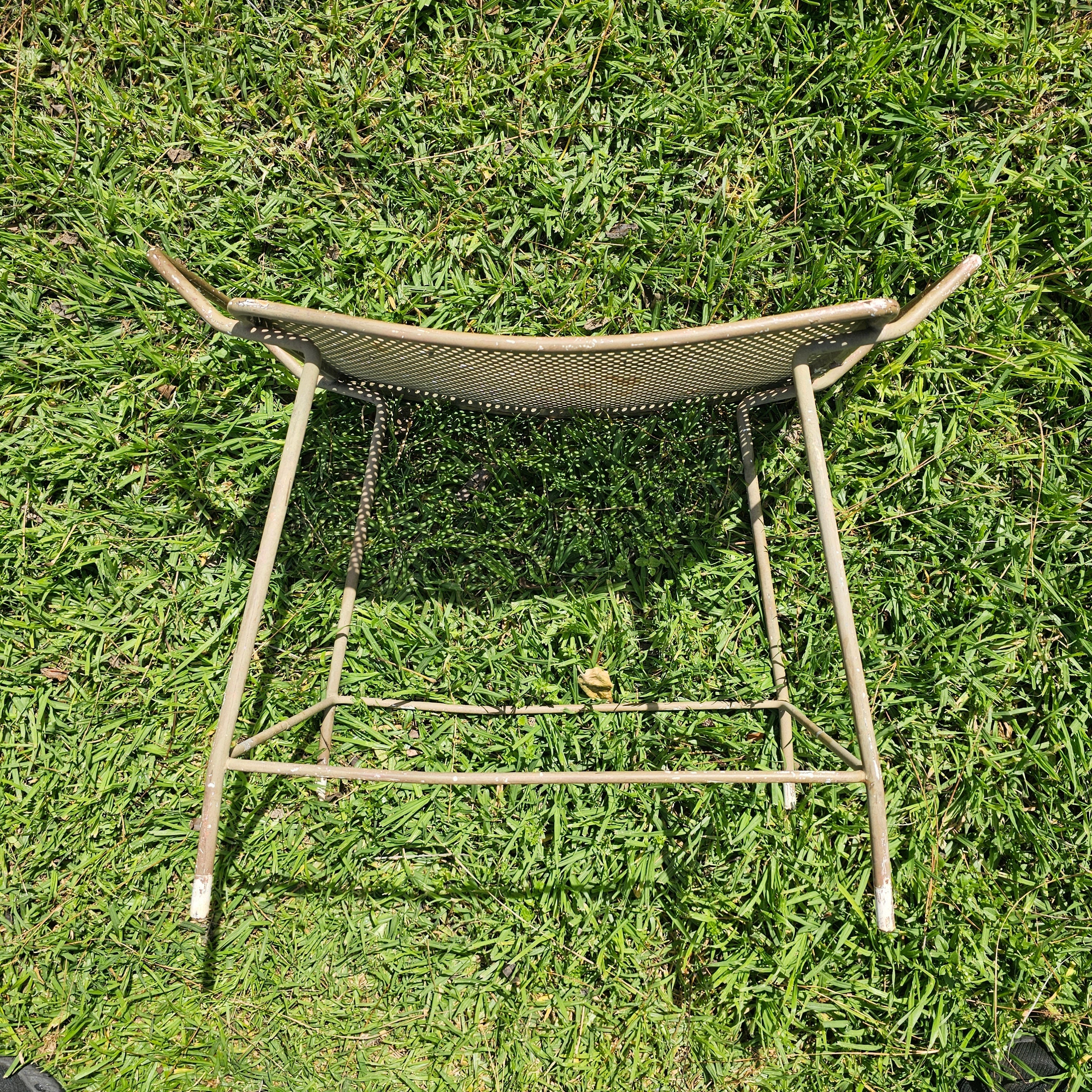 Industrial Steel Stool Gardening Patio Stool Plant Stand MCM