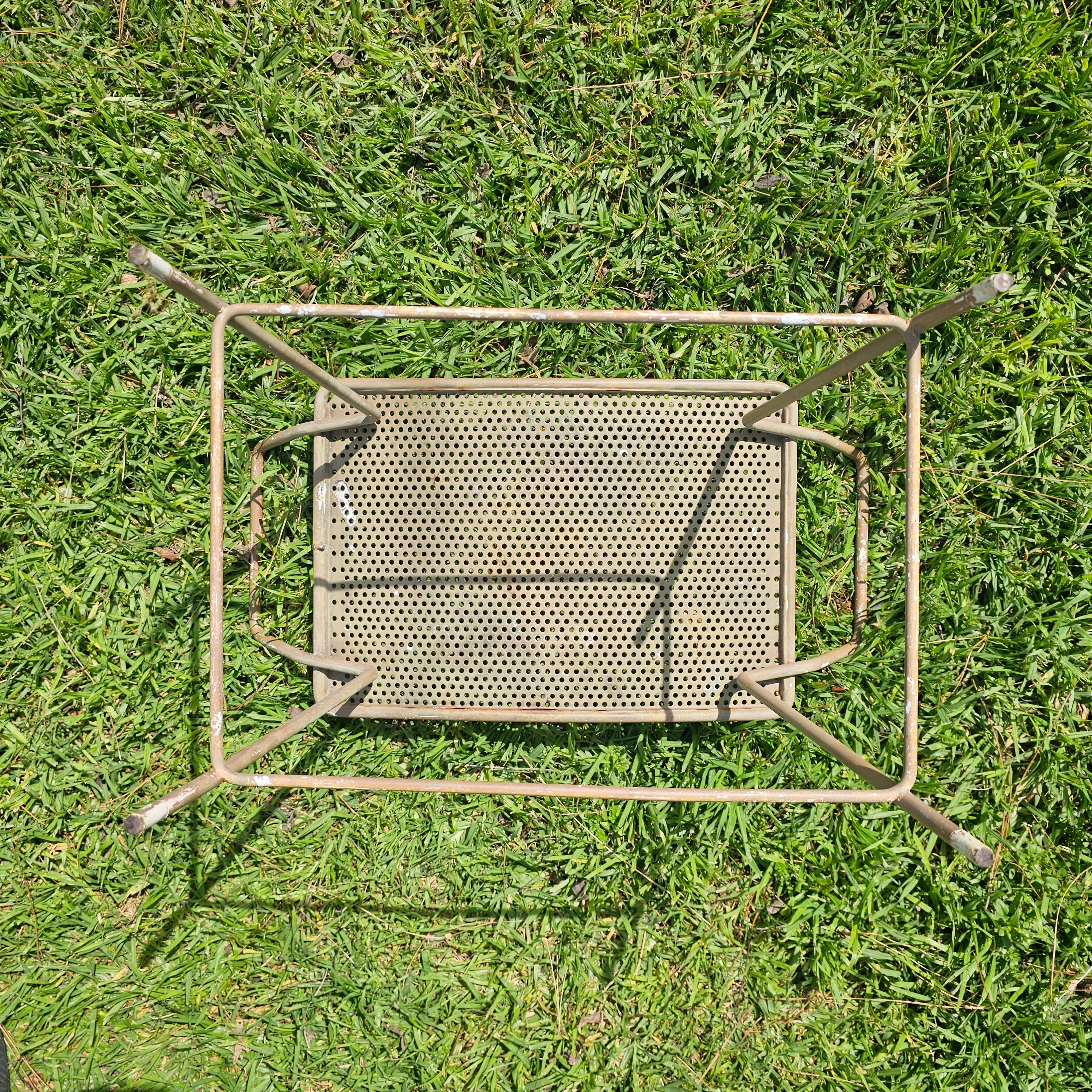 Industrial Steel Stool Gardening Patio Stool Plant Stand MCM