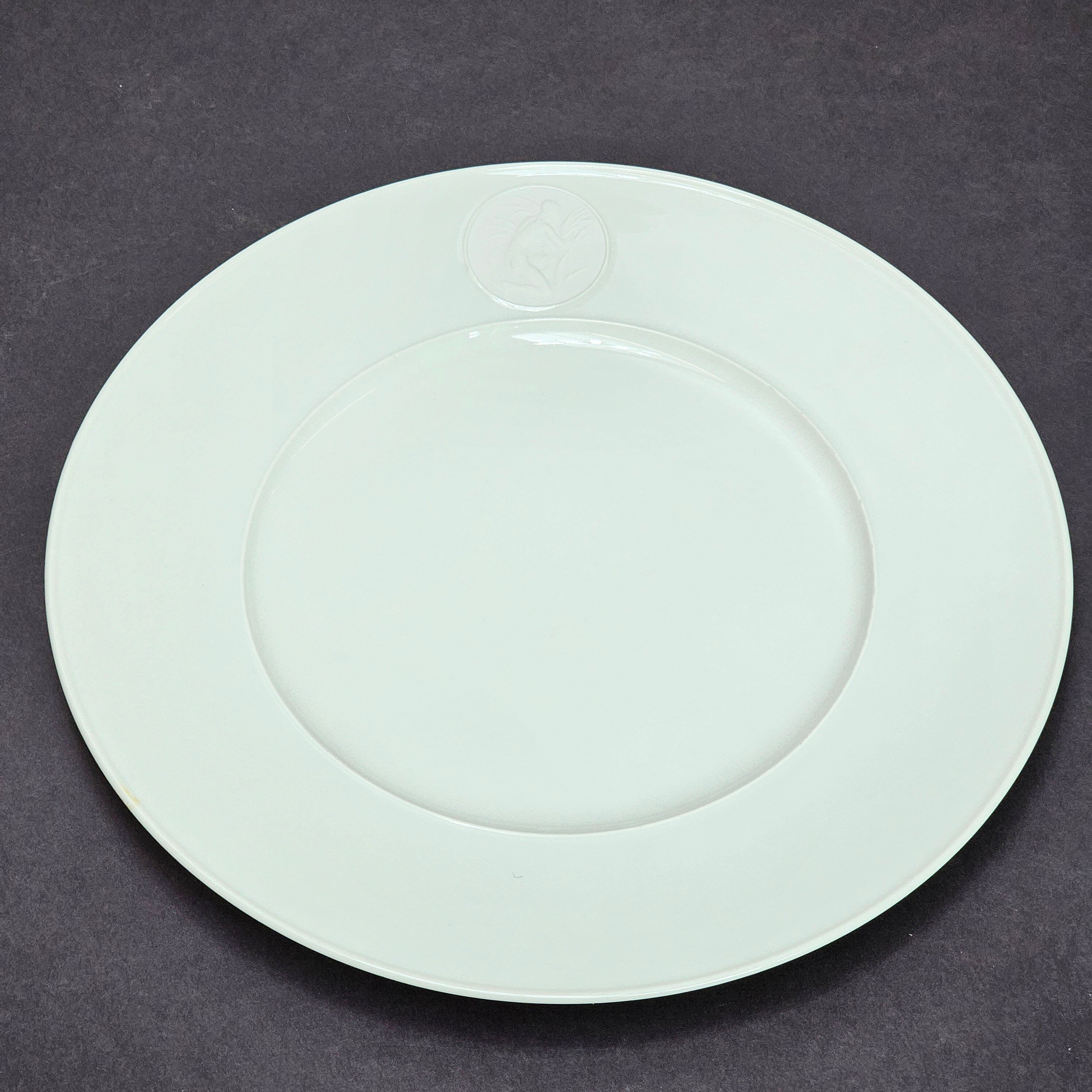 KPM ARCADIA by Berlin Porcelain 10.25" Dinner Plate With Syrinx Cameo Nude