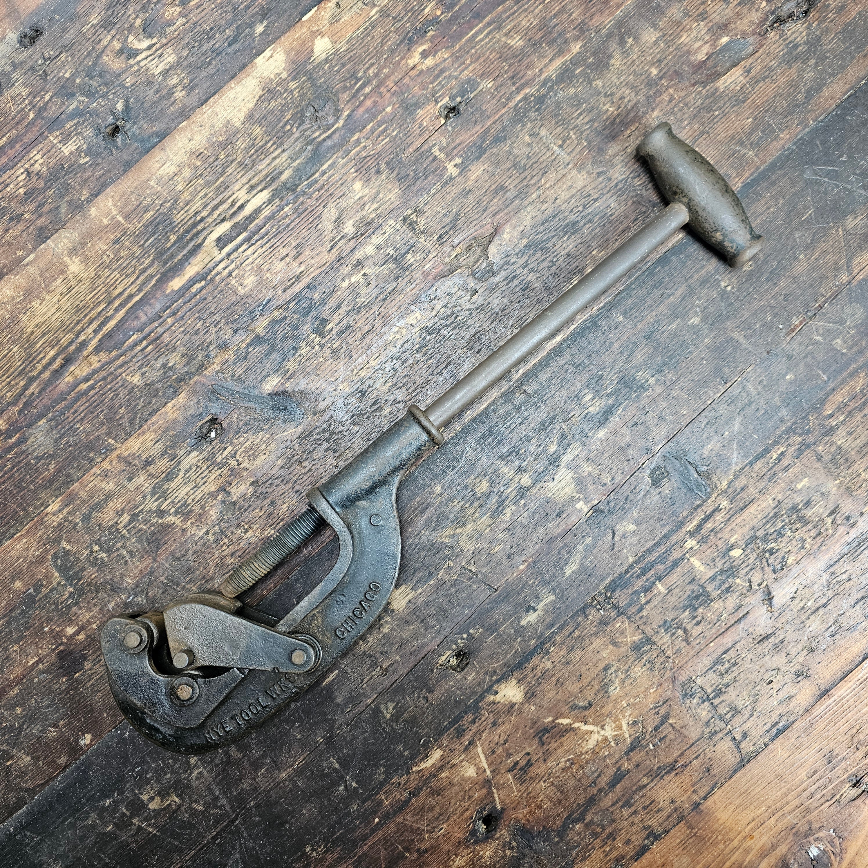 Antique NYE Tool & Machine Works Chicago Pipe Cutter No.2 Saunders Type