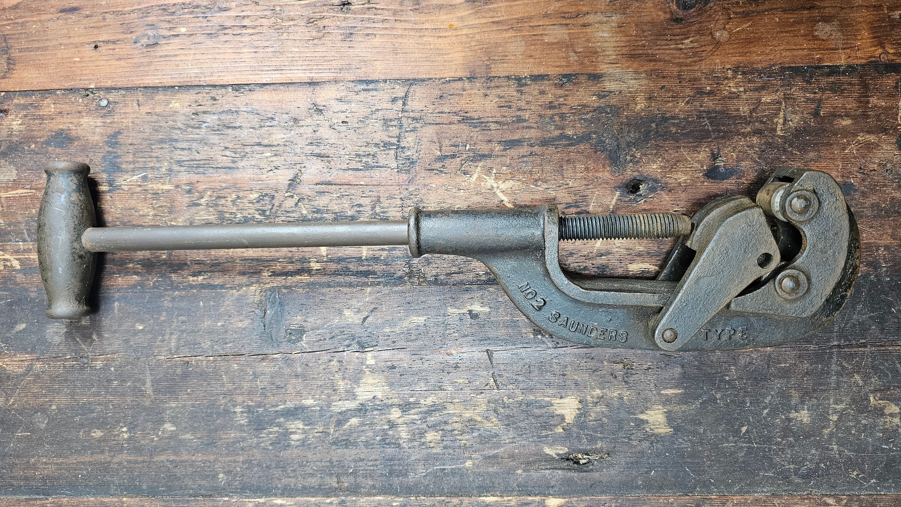 Antique NYE Tool & Machine Works Chicago Pipe Cutter No.2 Saunders Type