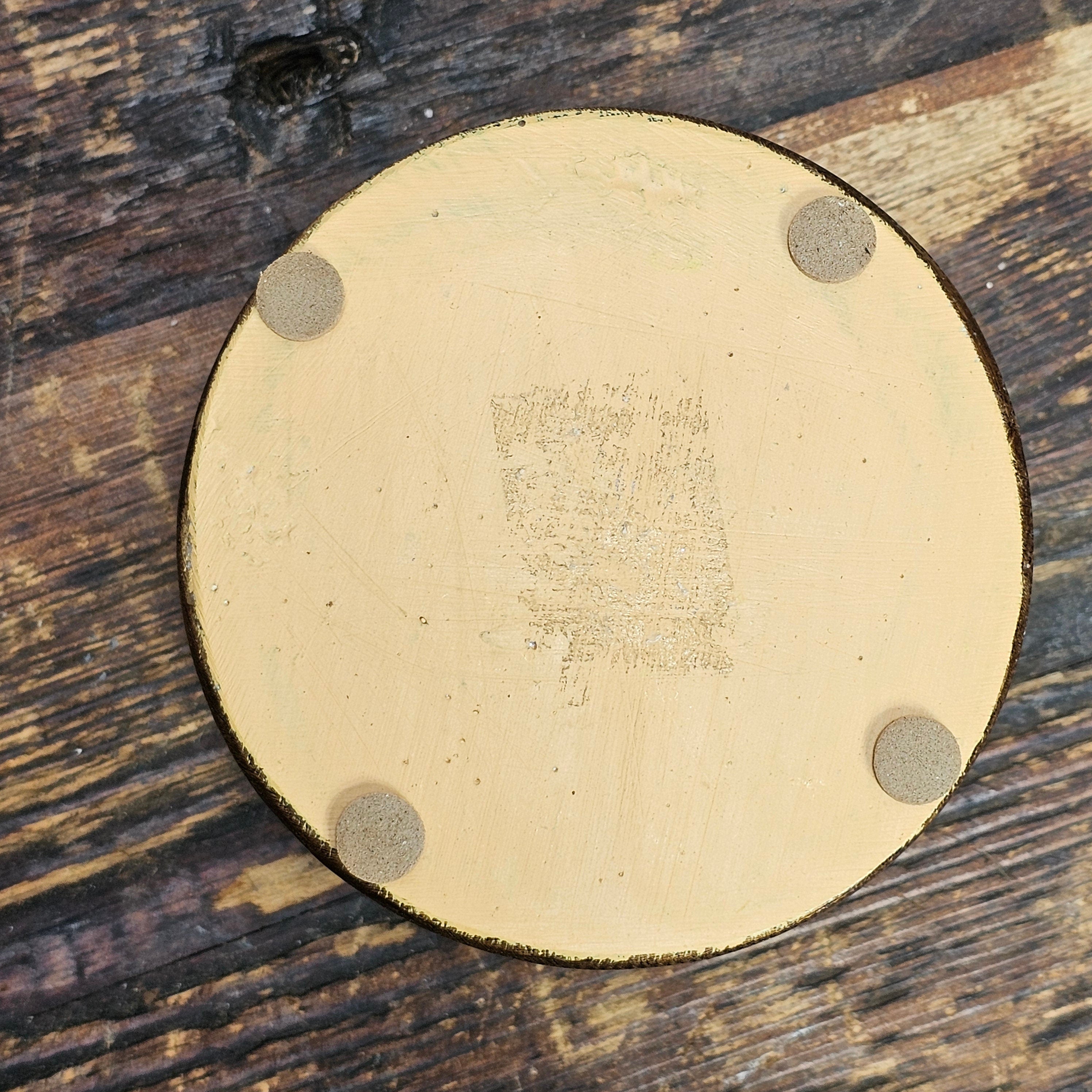 Ornate Asian Style Resin Candle Holder