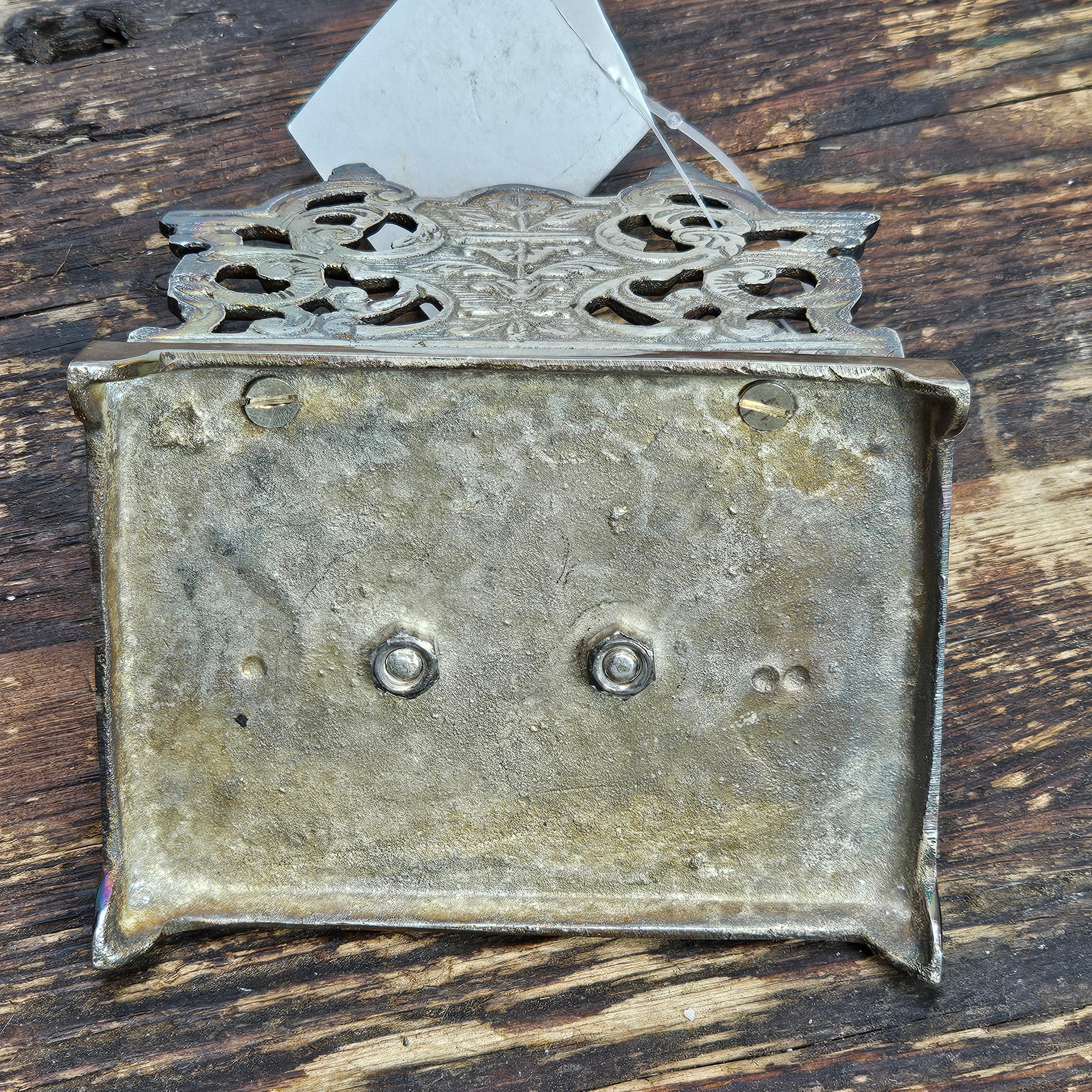 French Art Nouveau Style Metal Inkwell J.I.J Design Sun Valley, CA