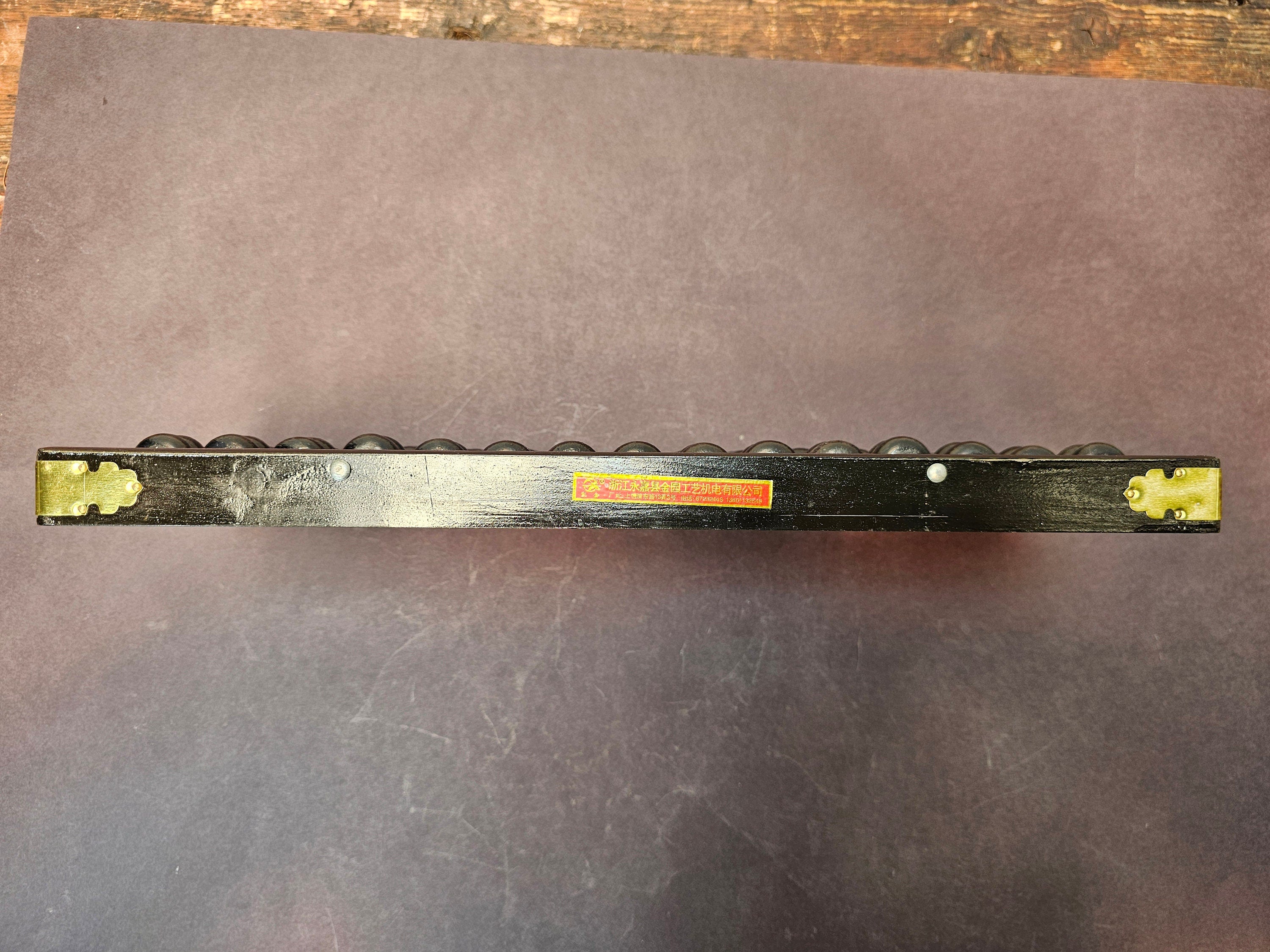 Vintage 15 Rows (105 Beads) Chinese Wooden Beads Arithmetic Abacus Calculator