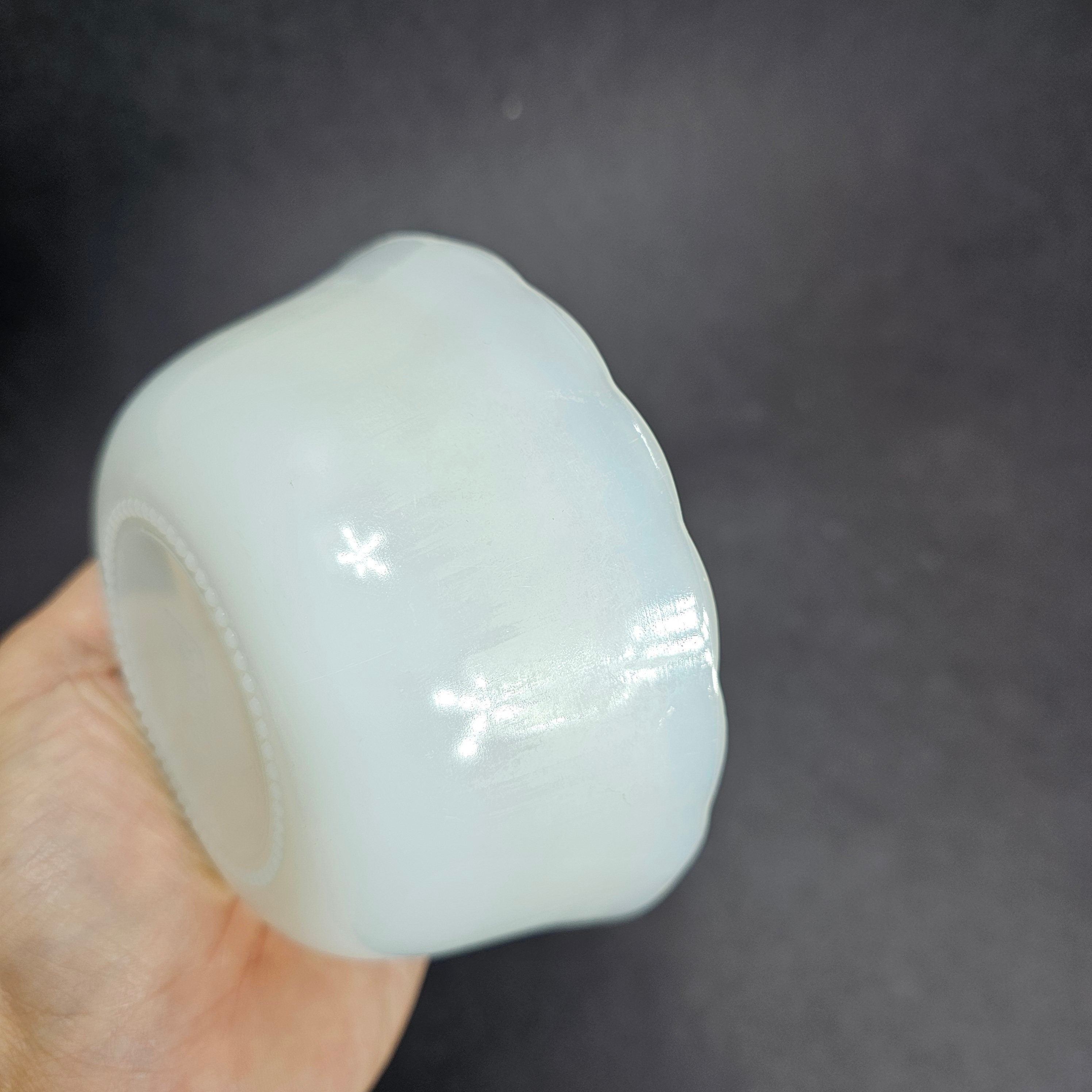 Vintage Milk Glass Glasbake Bowl # J-2019 Dipping Mixing Bowl 4.75" Dia x 2" H