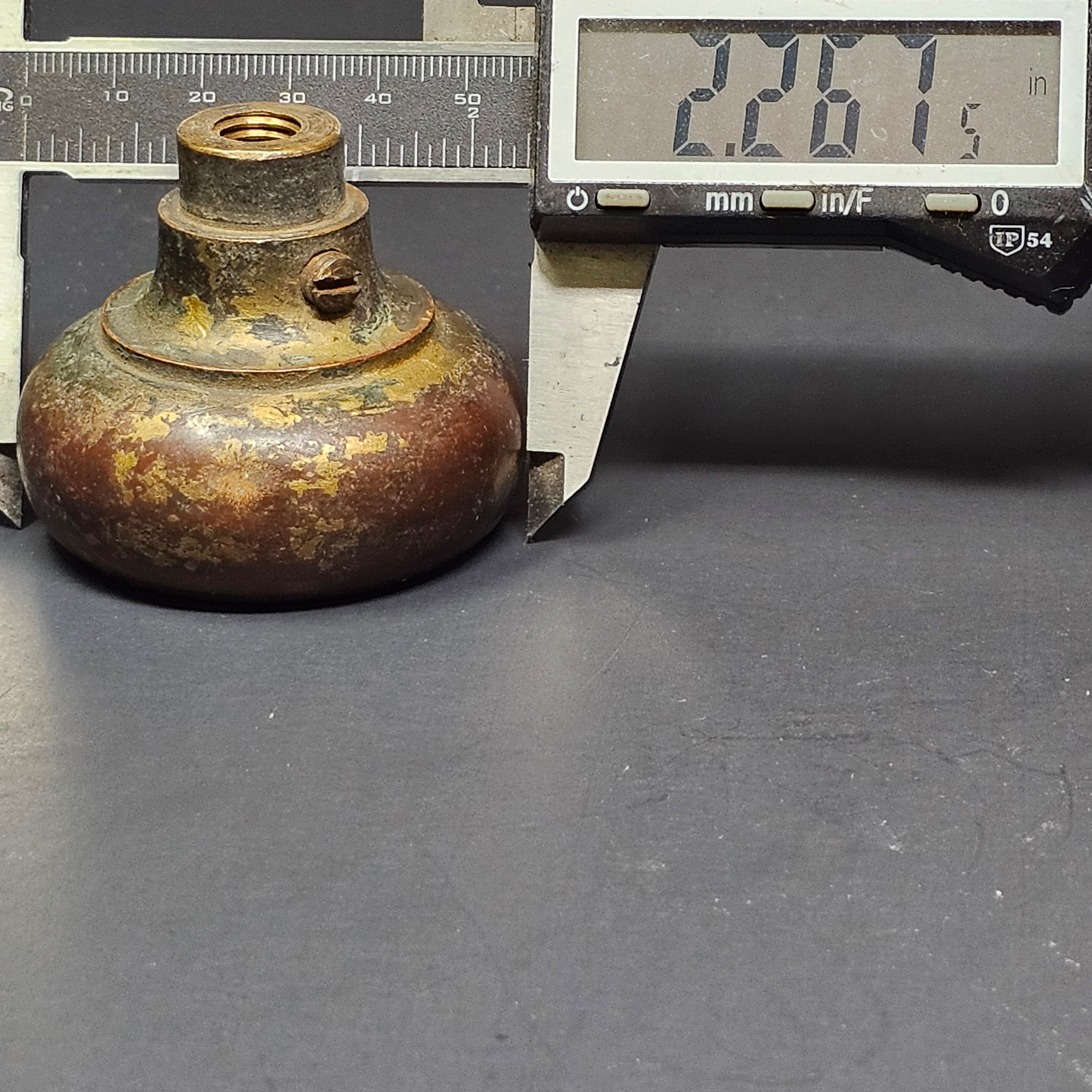 Antique Single Door Knob Solid Brass