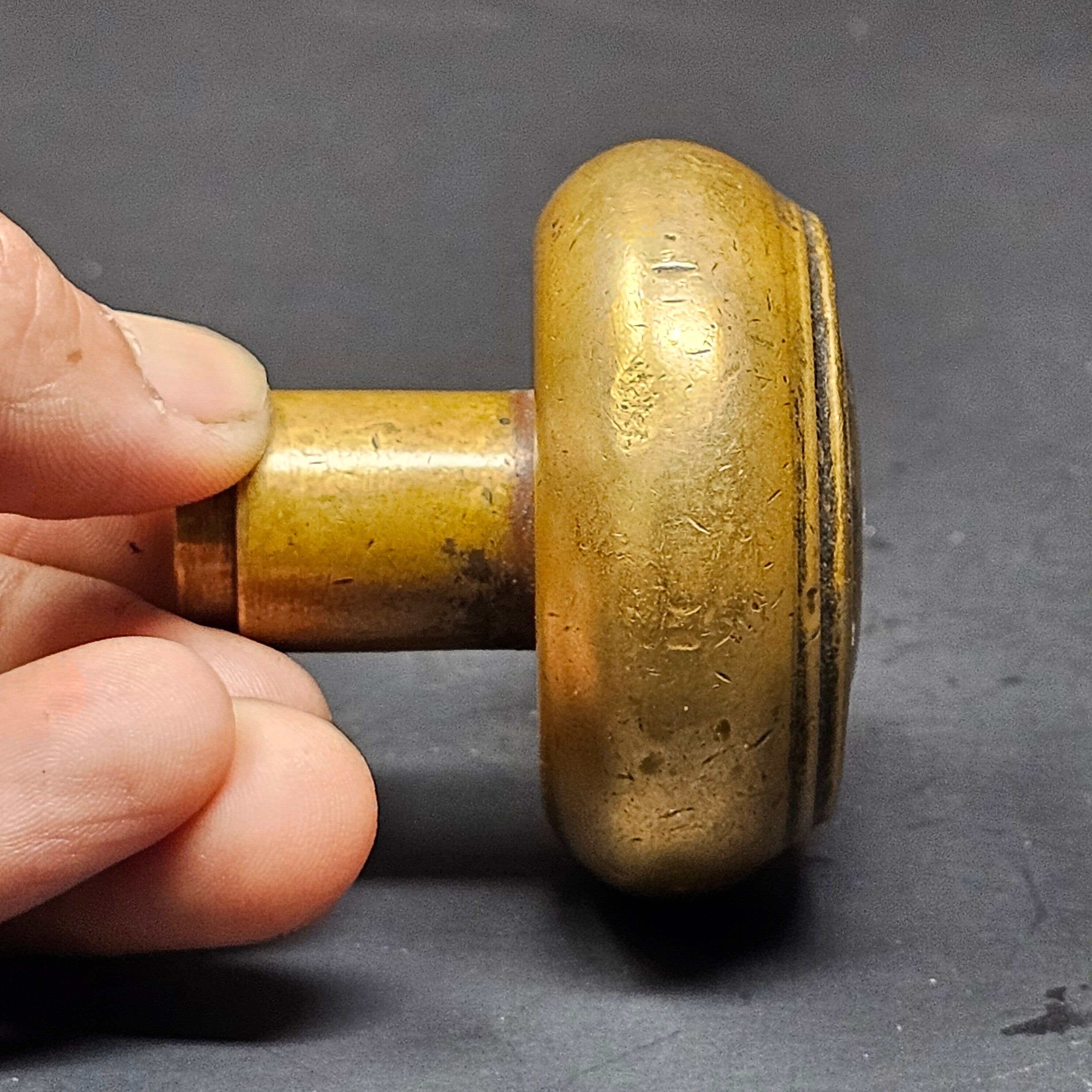 Antique Single Door Knob Solid Brass
