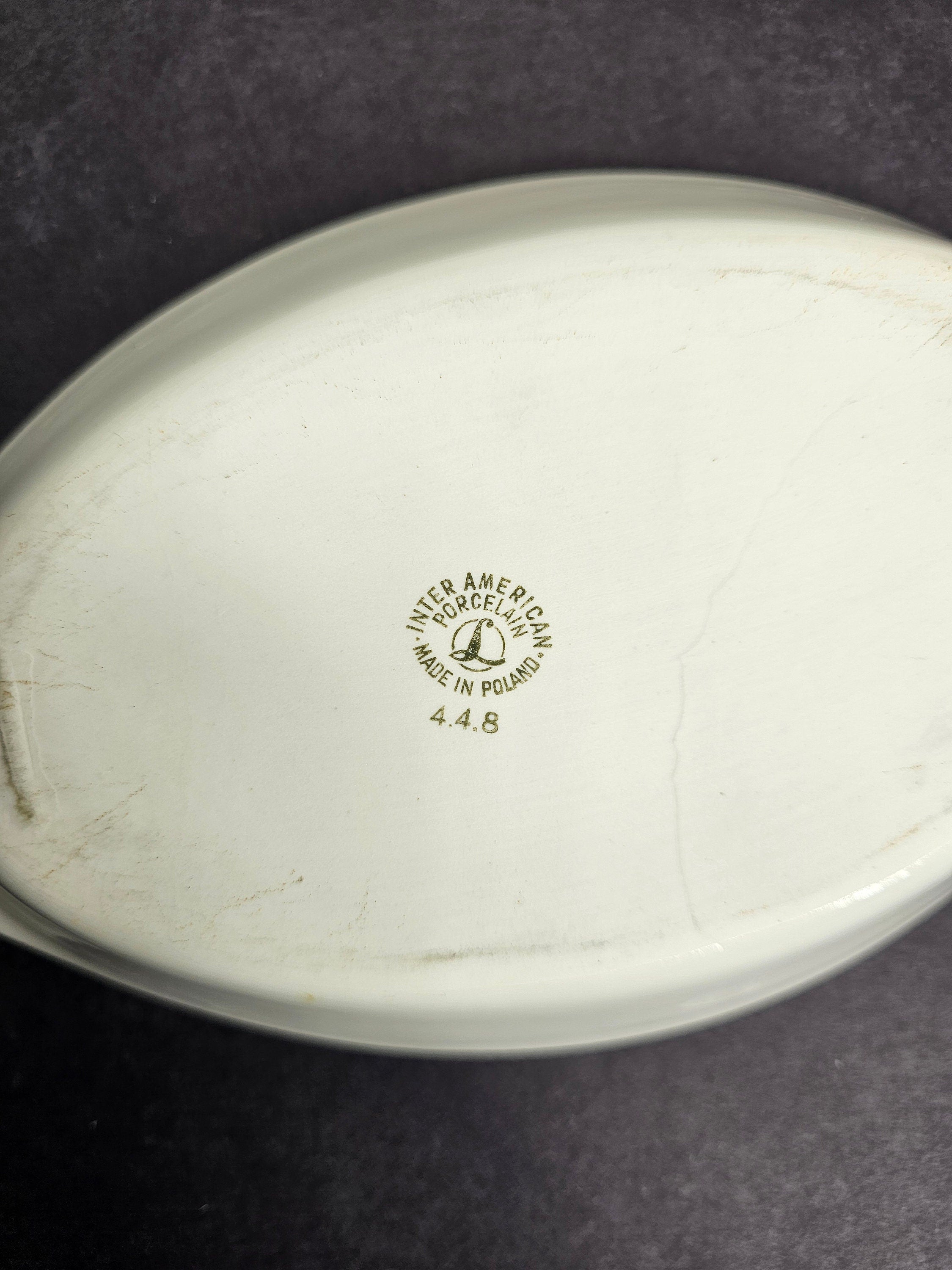 Set of 4 Inter American Porcelain Poland # 4.4.8 Casserole Dish Vintage