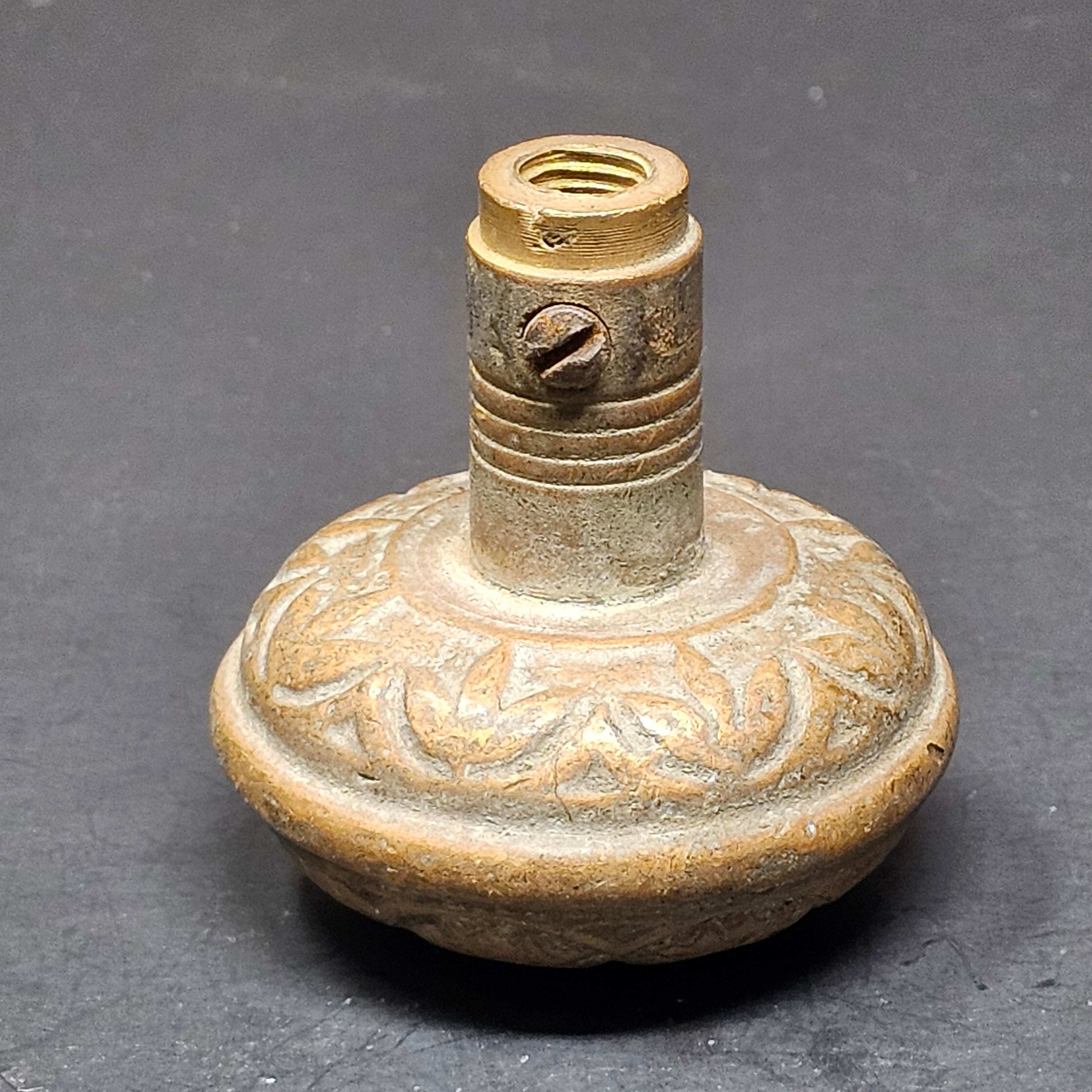 Antique Single Door Knob Solid Brass (1 lb.)