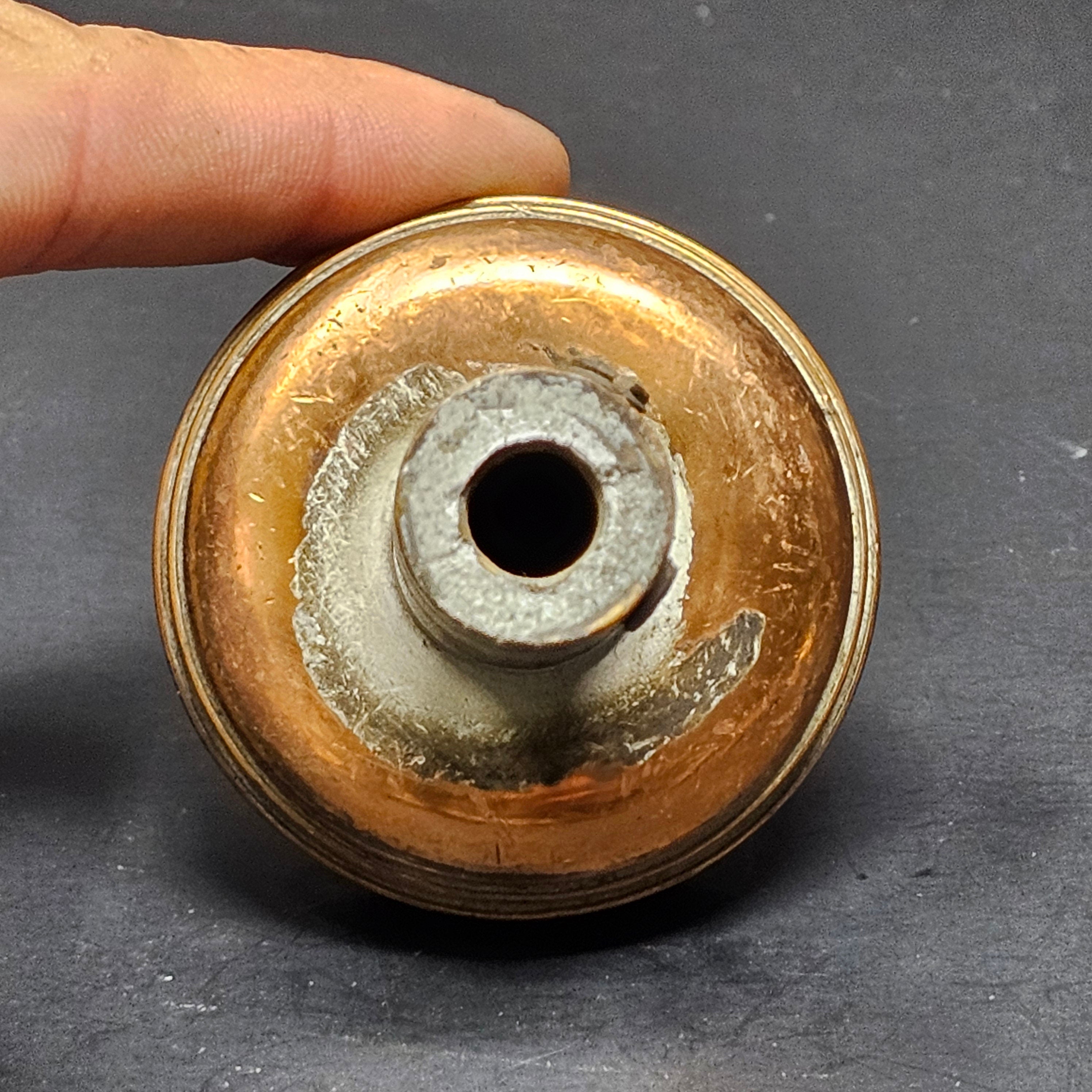 Antique Single Door Knob Solid Brass (9 oz.)