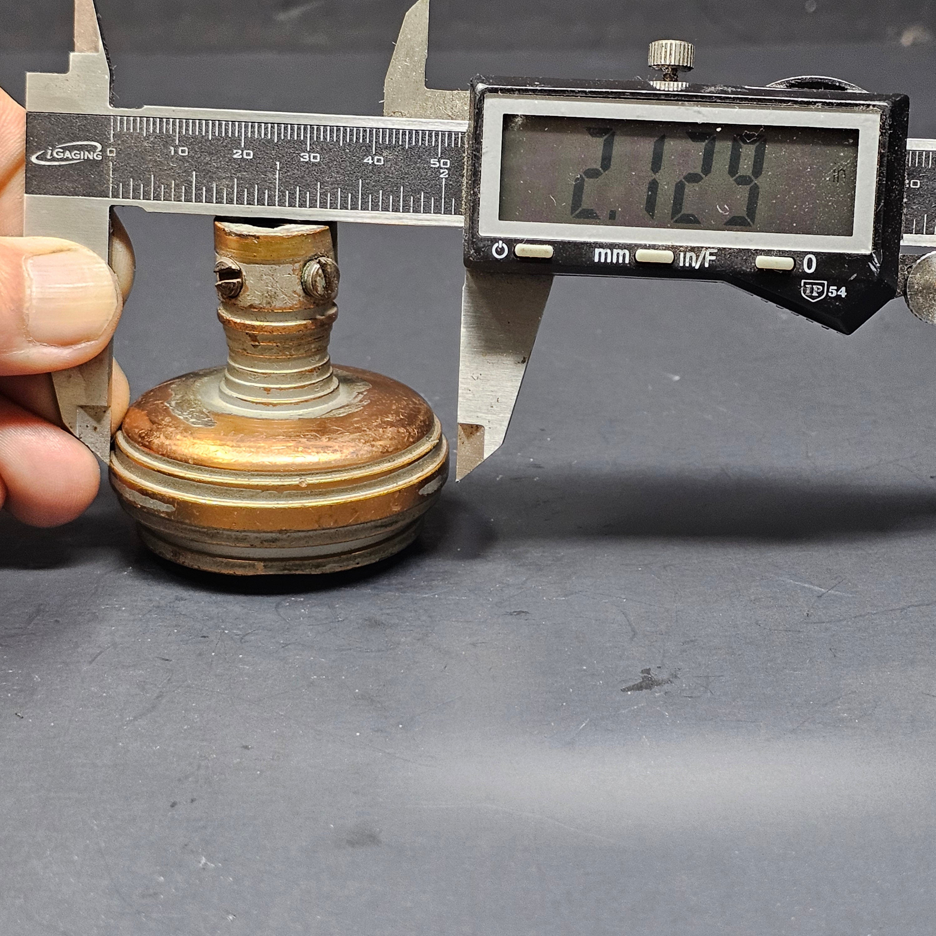 Antique Single Door Knob Solid Brass (9 oz.)