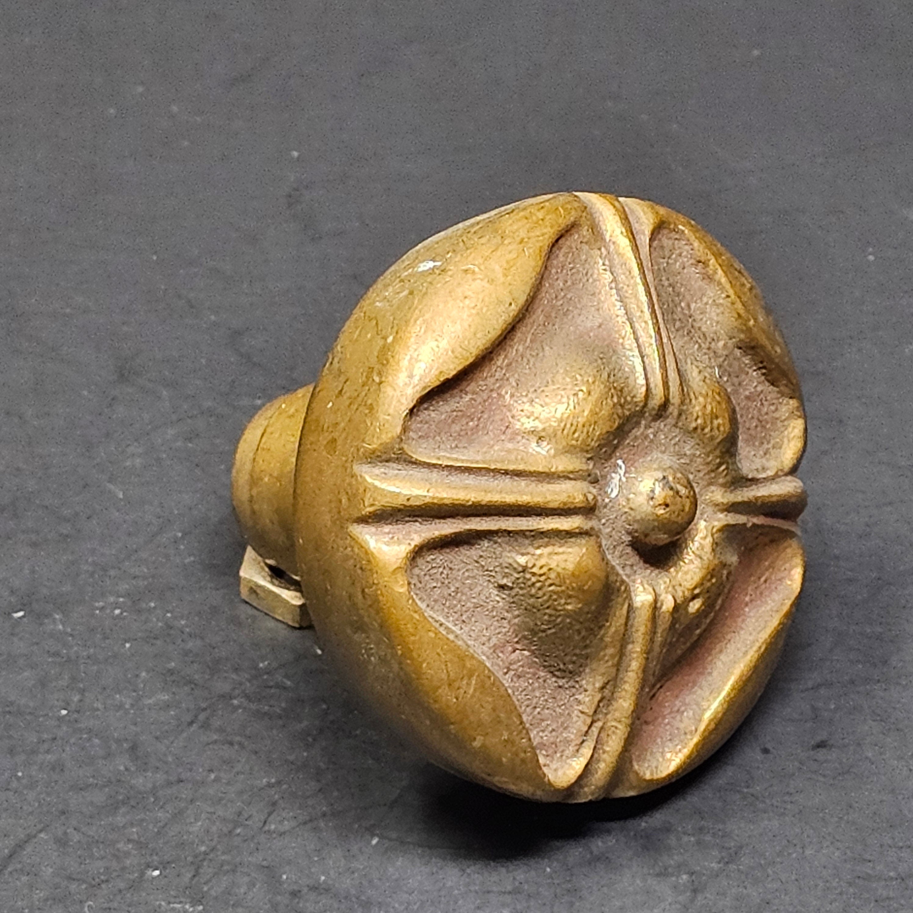 Antique Single Door Knob Solid Brass (11 oz.)