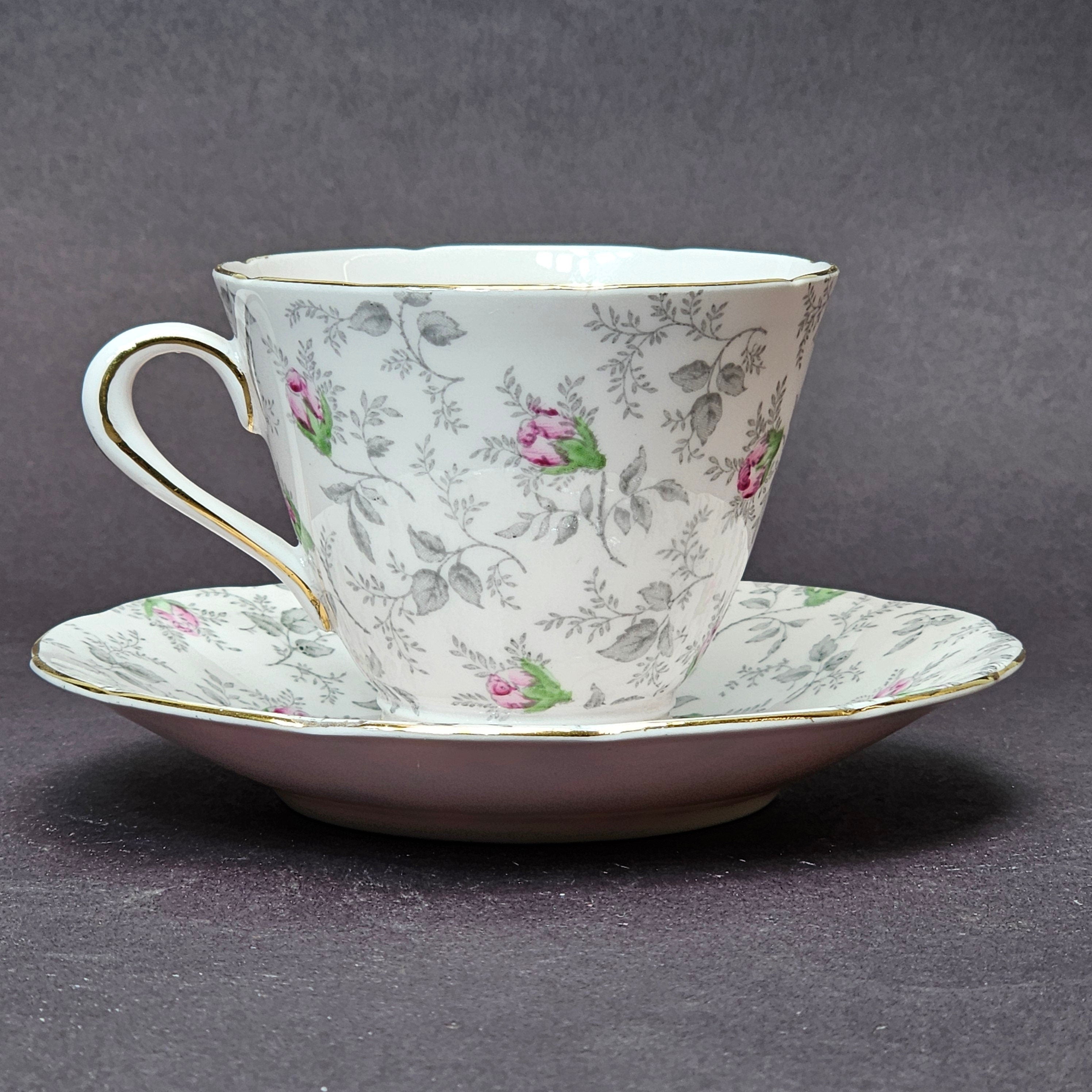 Vintage Tuscan Fine English Bone China Teacup & Saucer Set From England