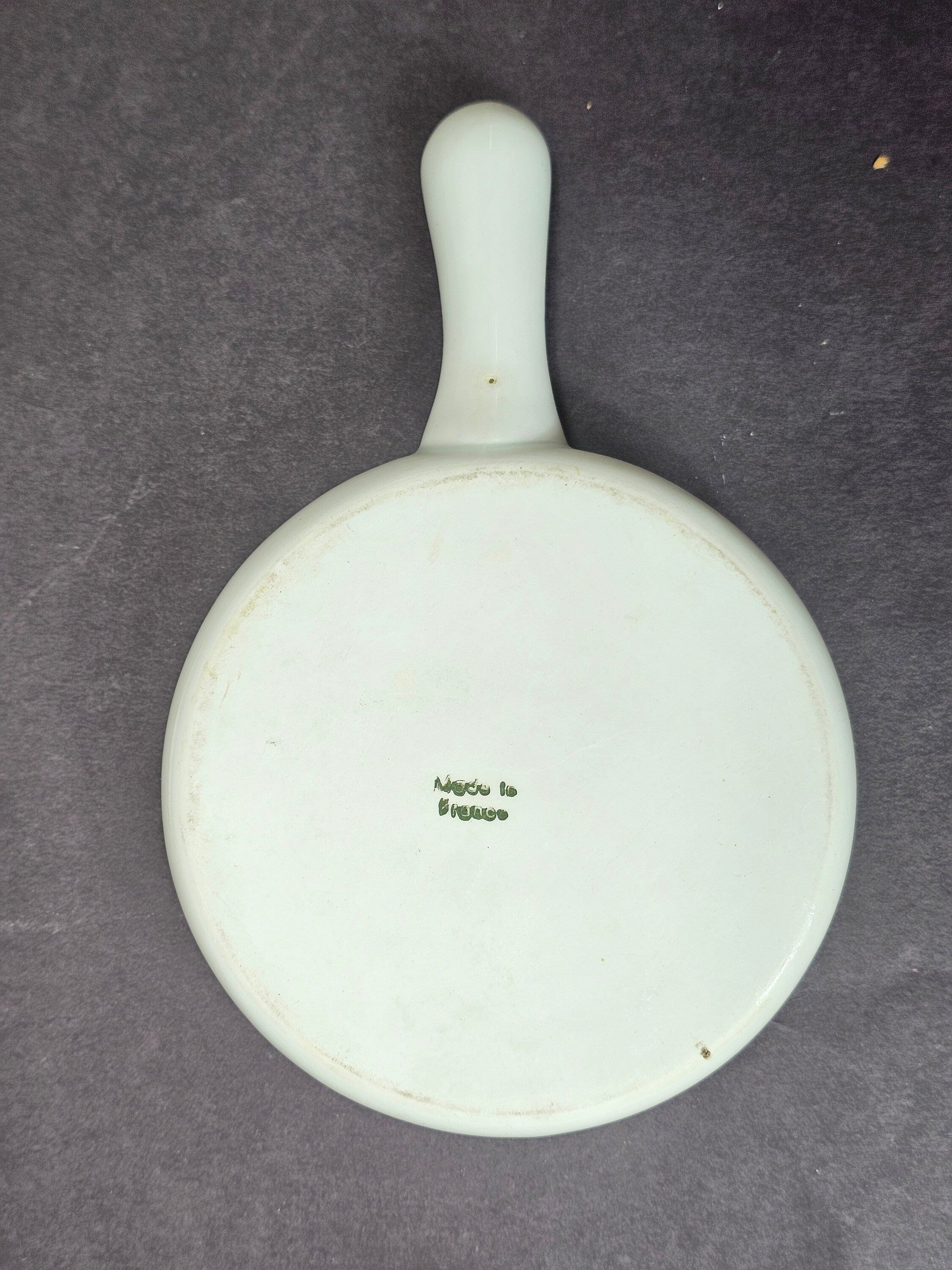 Vintage White Ceramic French Onion Soup Bowl With Lid Made In France