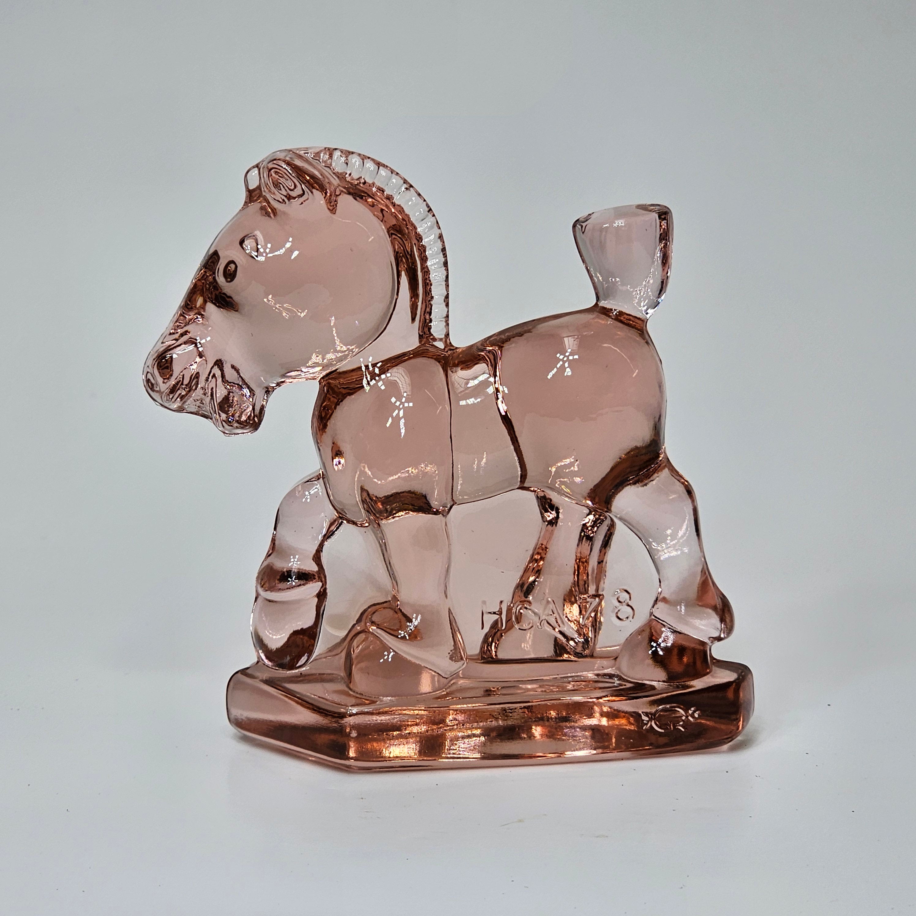 1978 Heisey HCA Oscar Sparky Plug Horse Pink