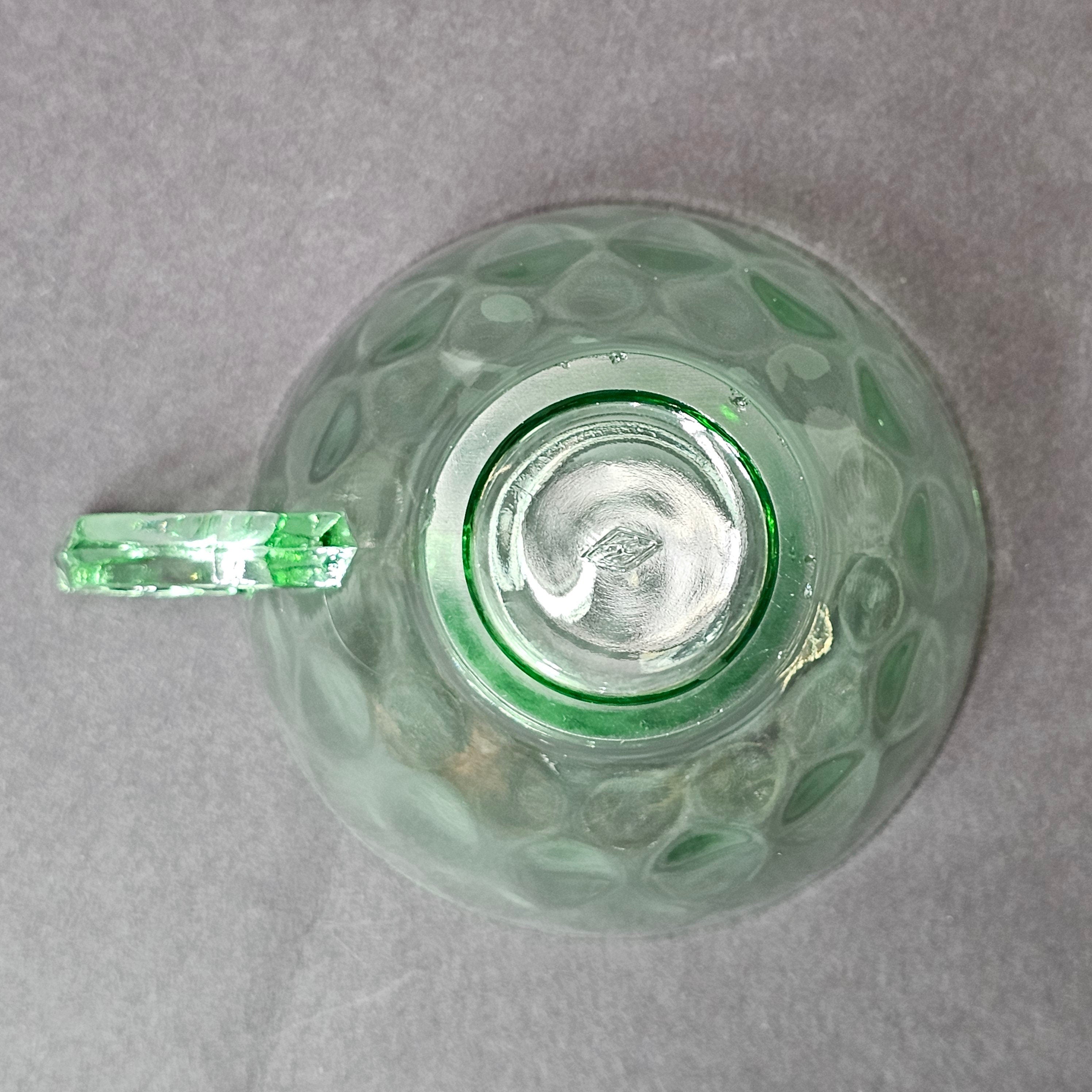 Heisey Yeoman Green Cup & Saucer Set (B)