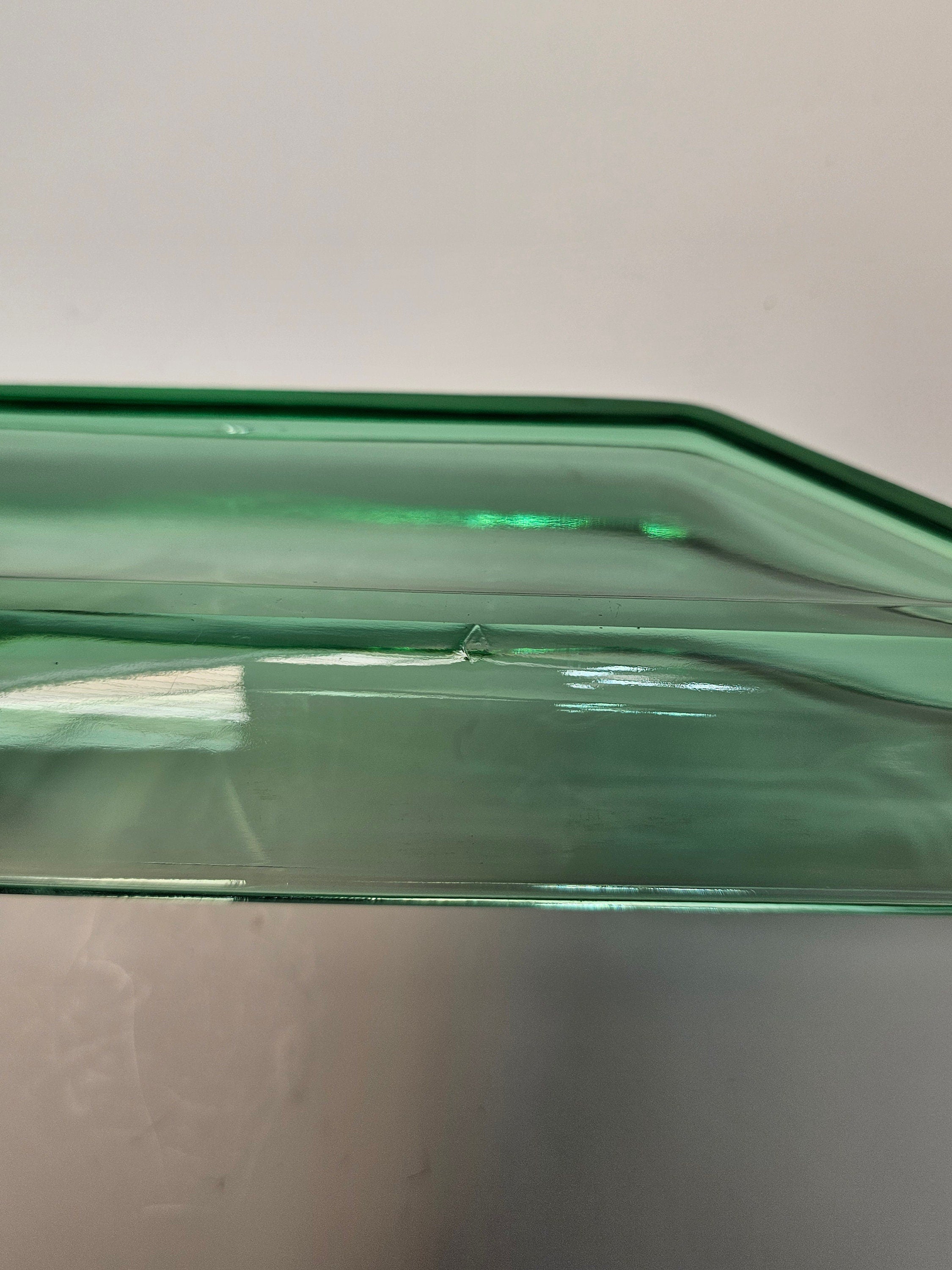 Heisey Empress Moongleam Green Obong Relish Tray