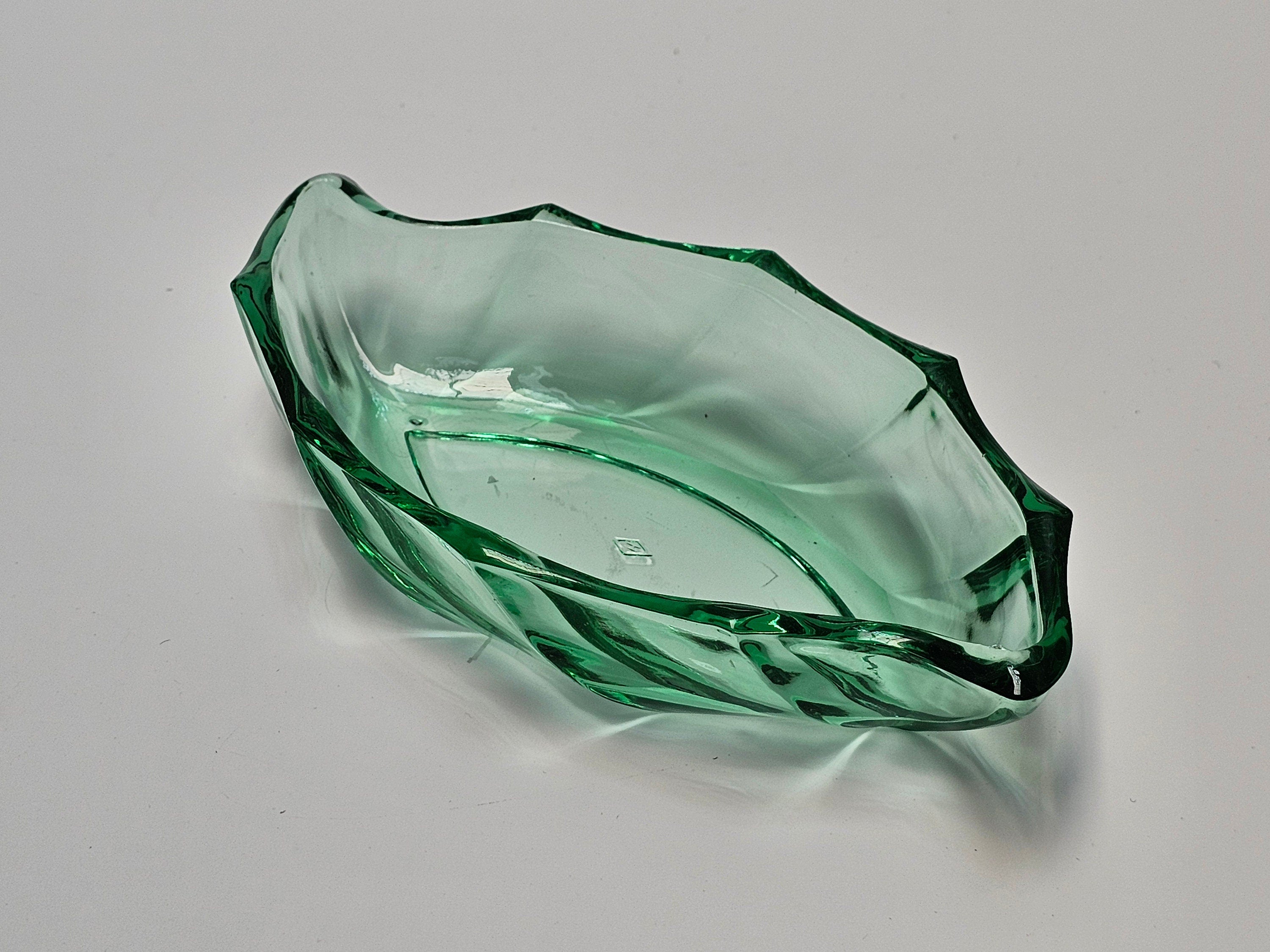 Heisey 7" Twist Moongleam Pickle Dish