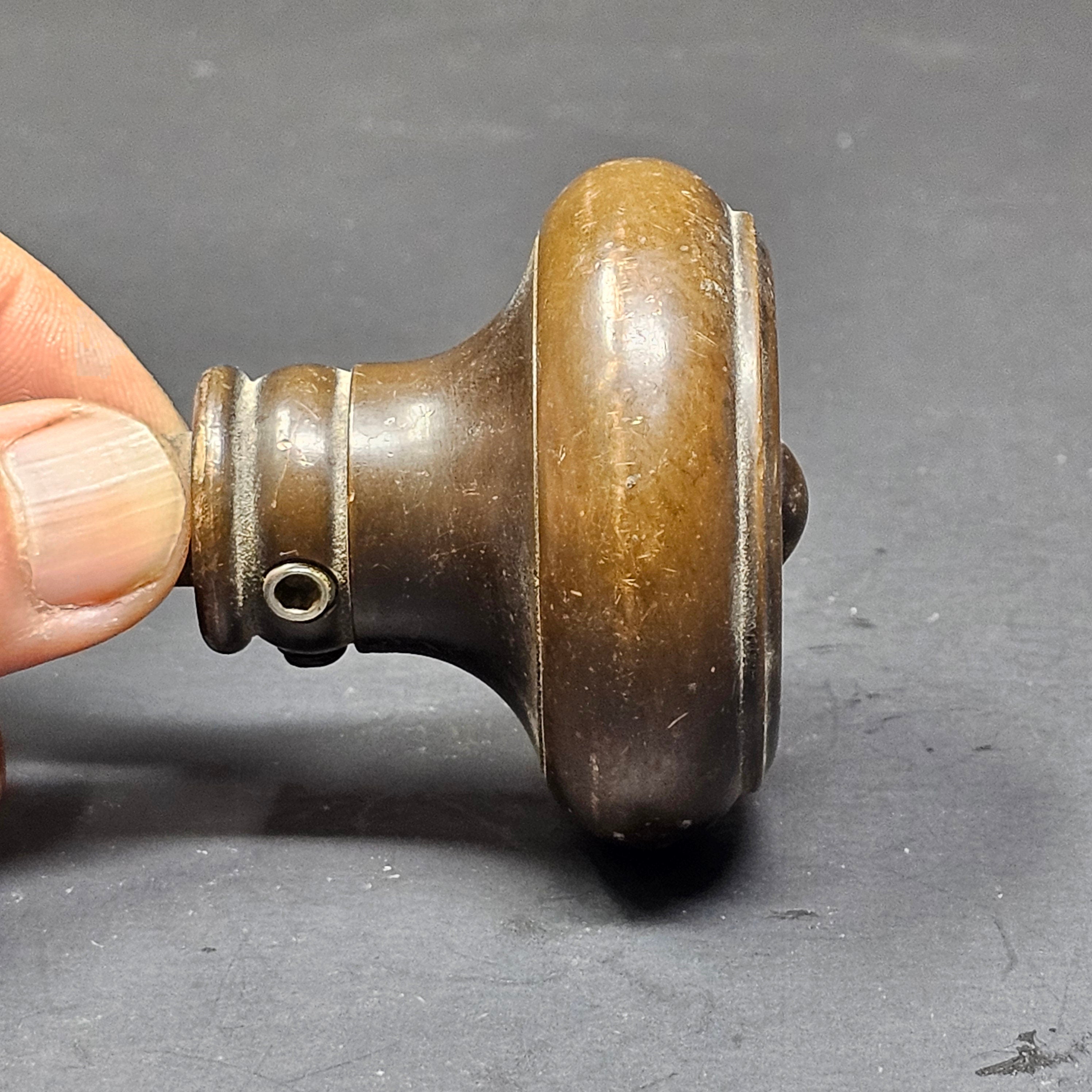 Antique Single Door Knob Solid Brass (11 oz.)