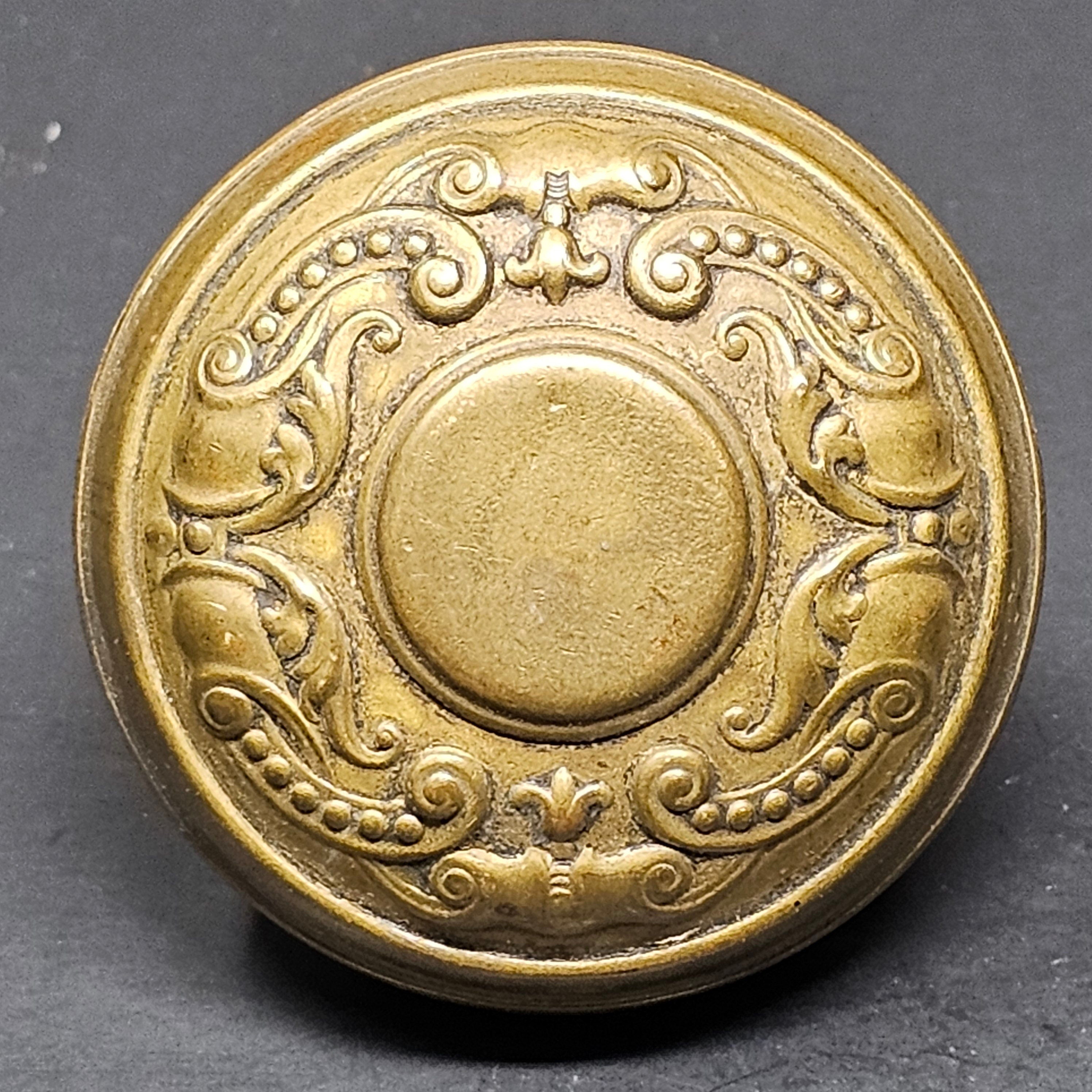 Antique Single Door Knob Solid Brass