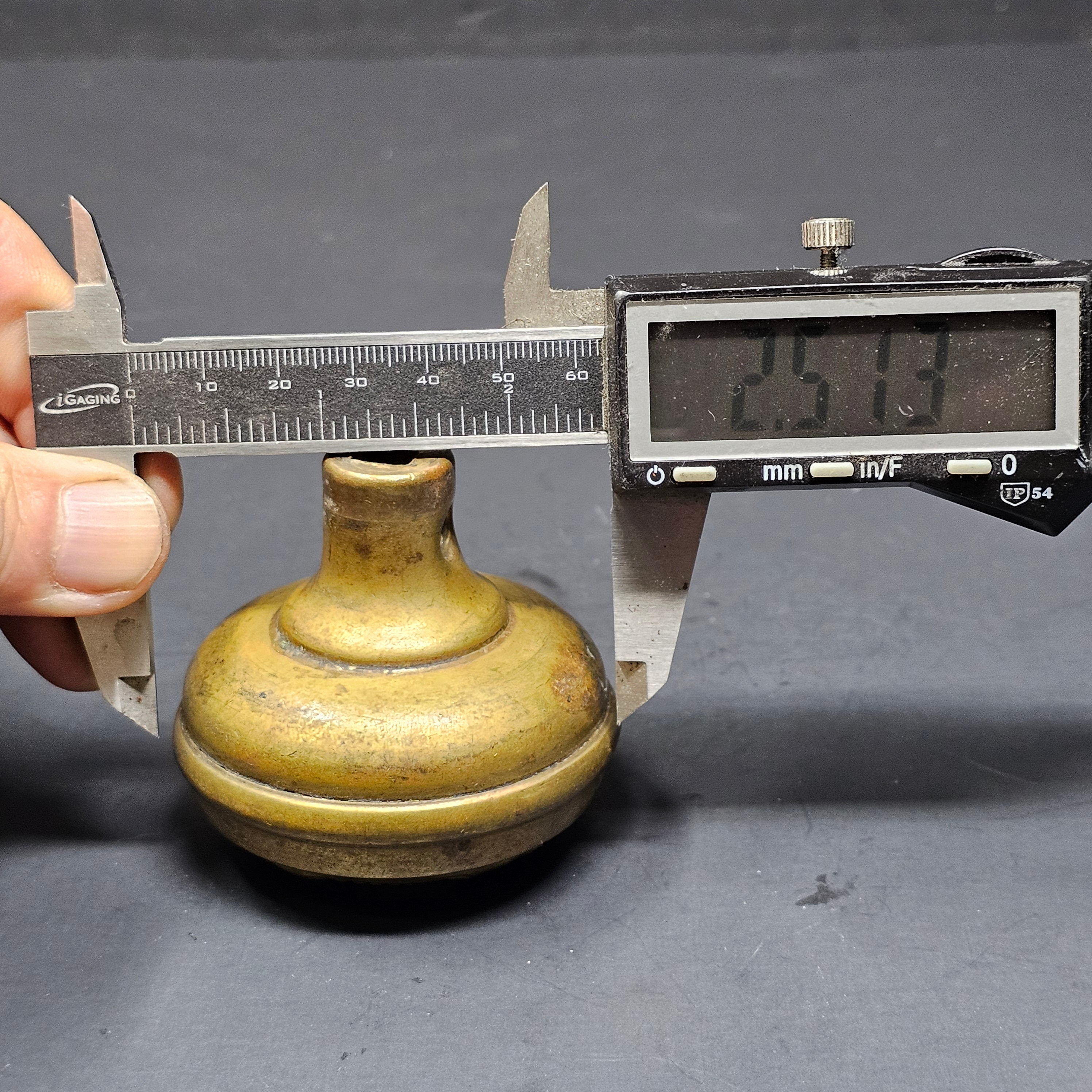 Antique Single Door Knob Solid Brass