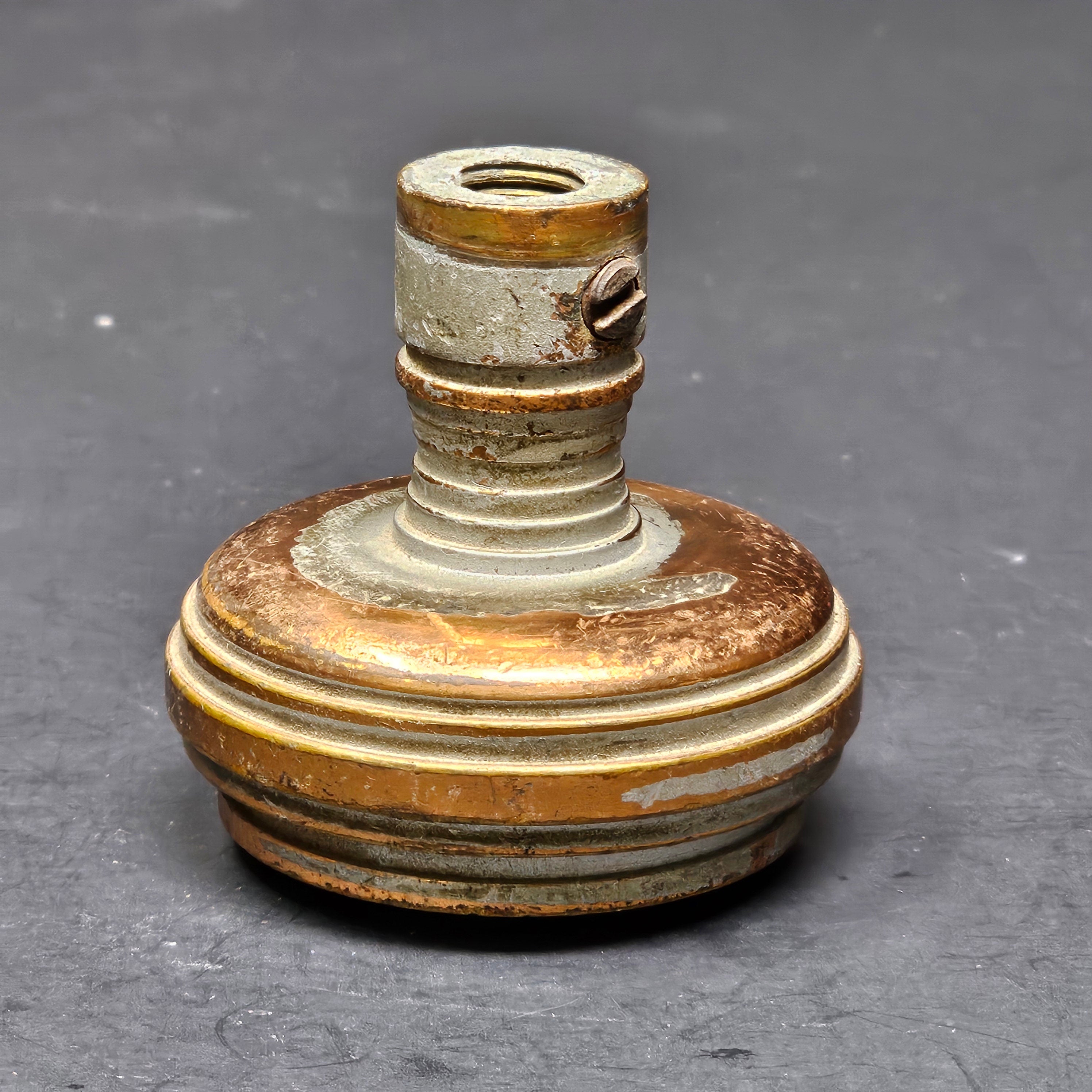 Antique Single Door Knob Solid Brass (9 oz.)