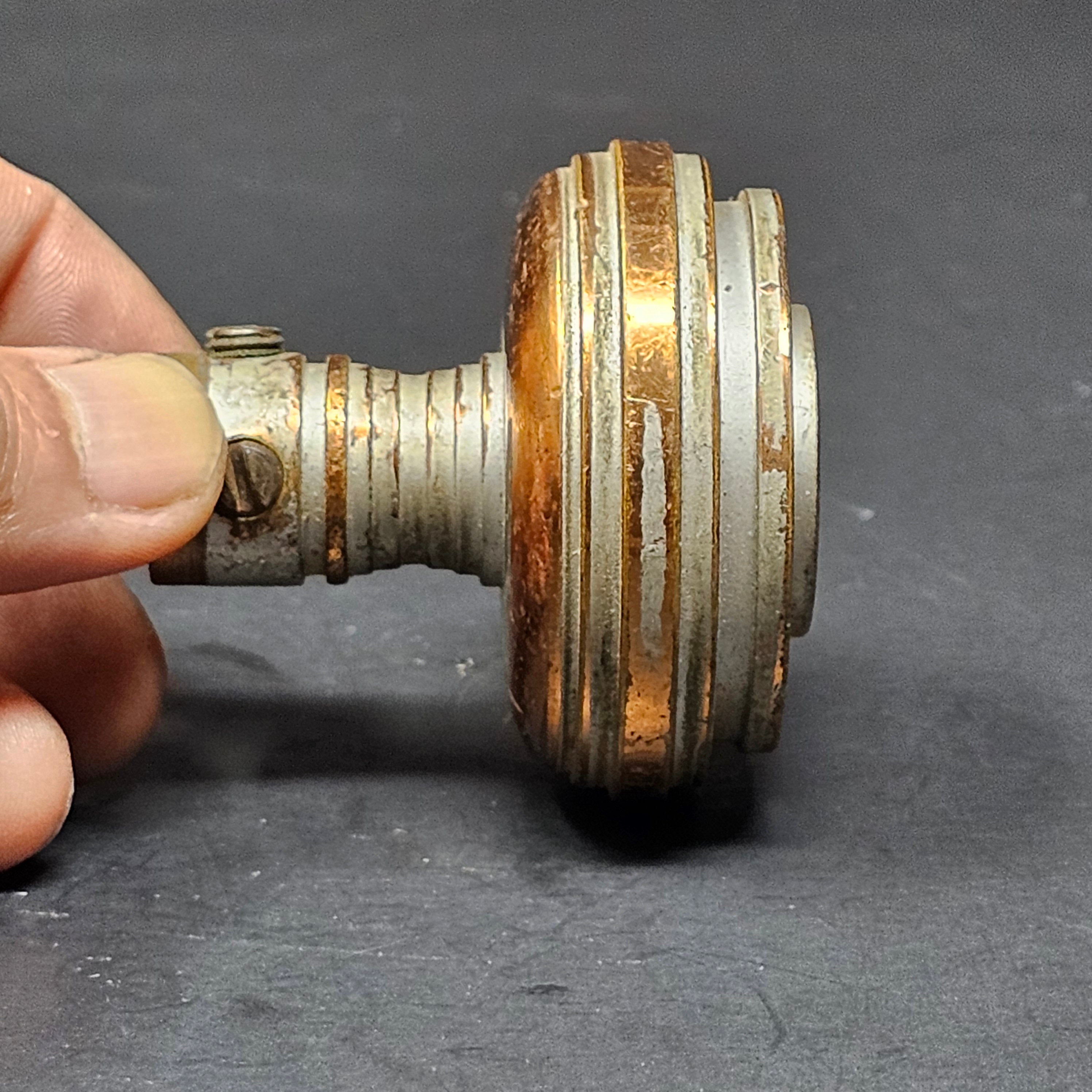 Antique Single Door Knob Solid Brass (9 oz.)