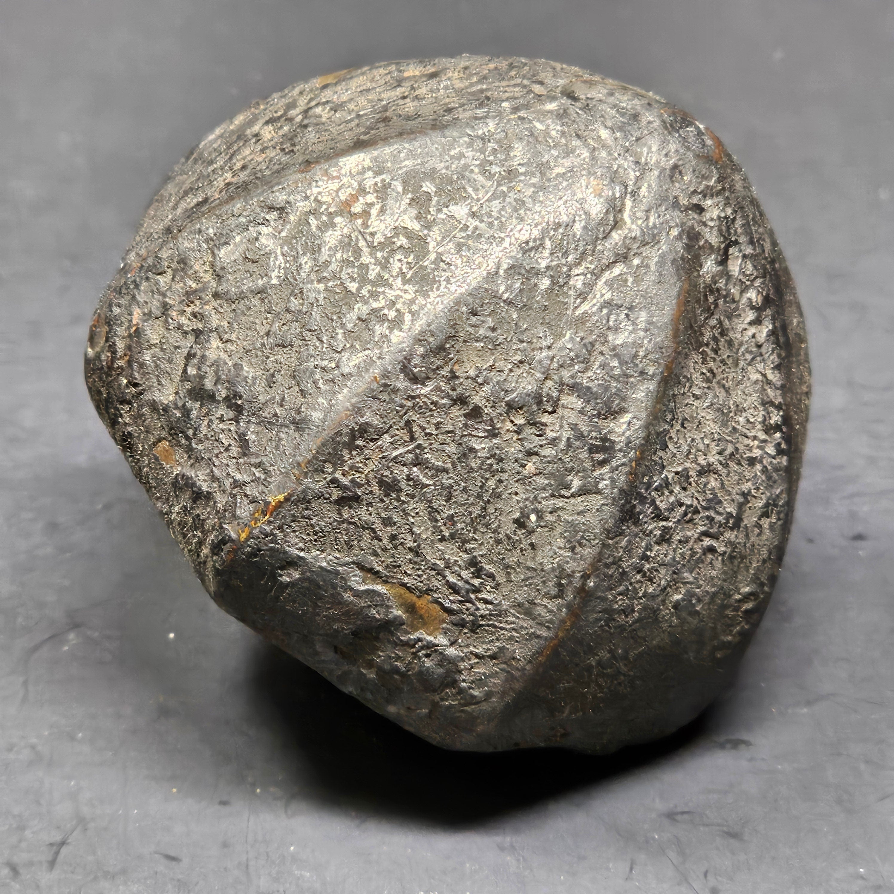 Antique Single Octagon Door Knob Solid Brass (1 lb.)