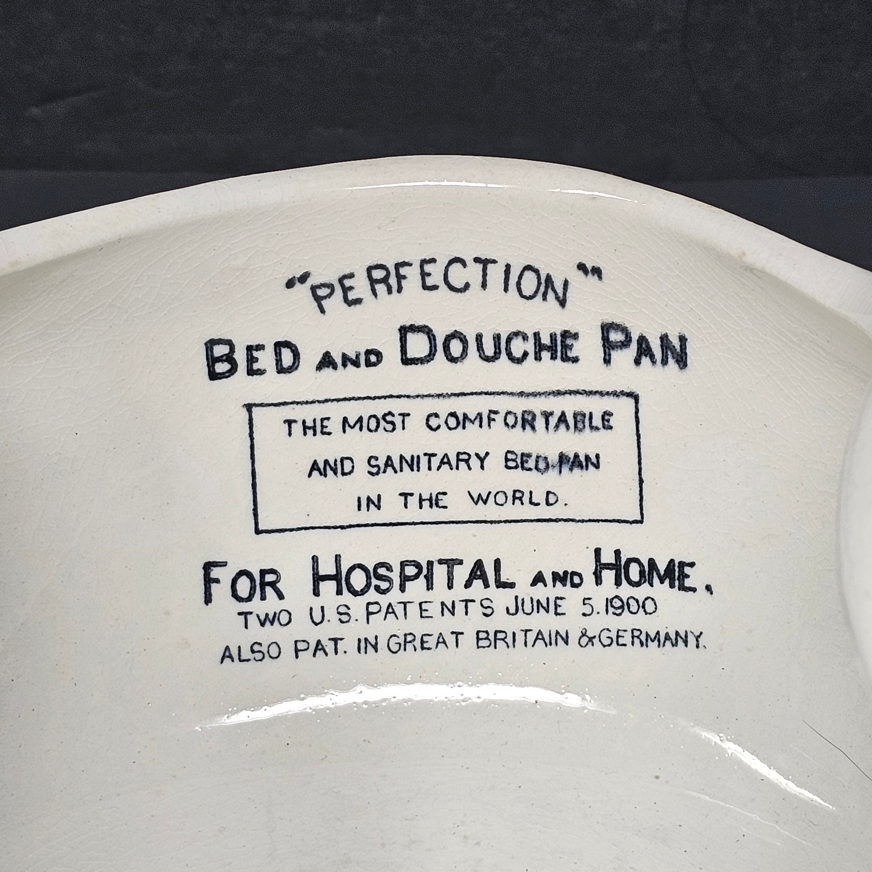 Antique Perfection Bed and Douche Pan By Grimwades Ltd