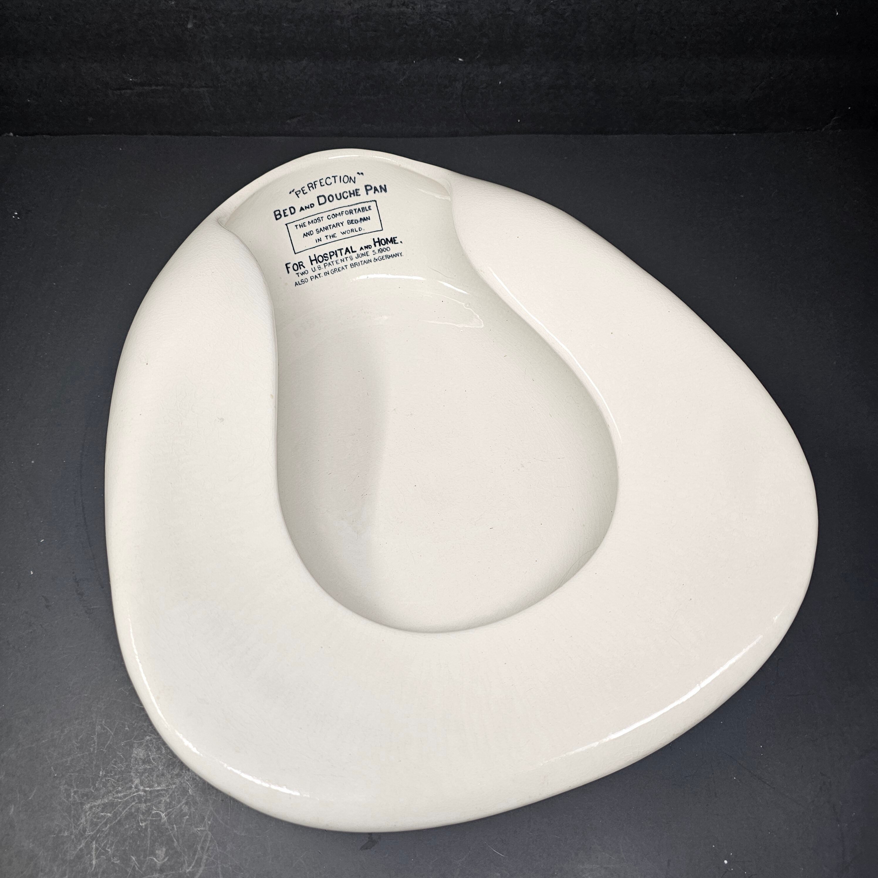 Antique Perfection Bed and Douche Pan By Grimwades Ltd