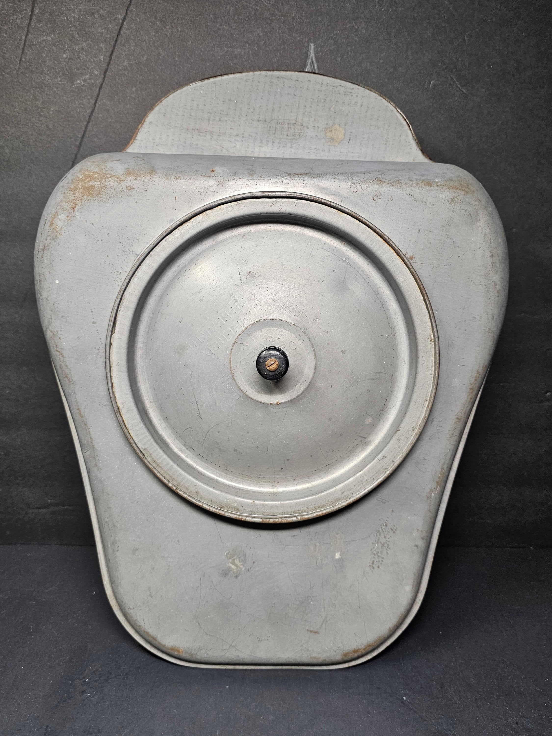 Antique Steel Bed Pan With Hinged Lid Made By Duquesne Works ?