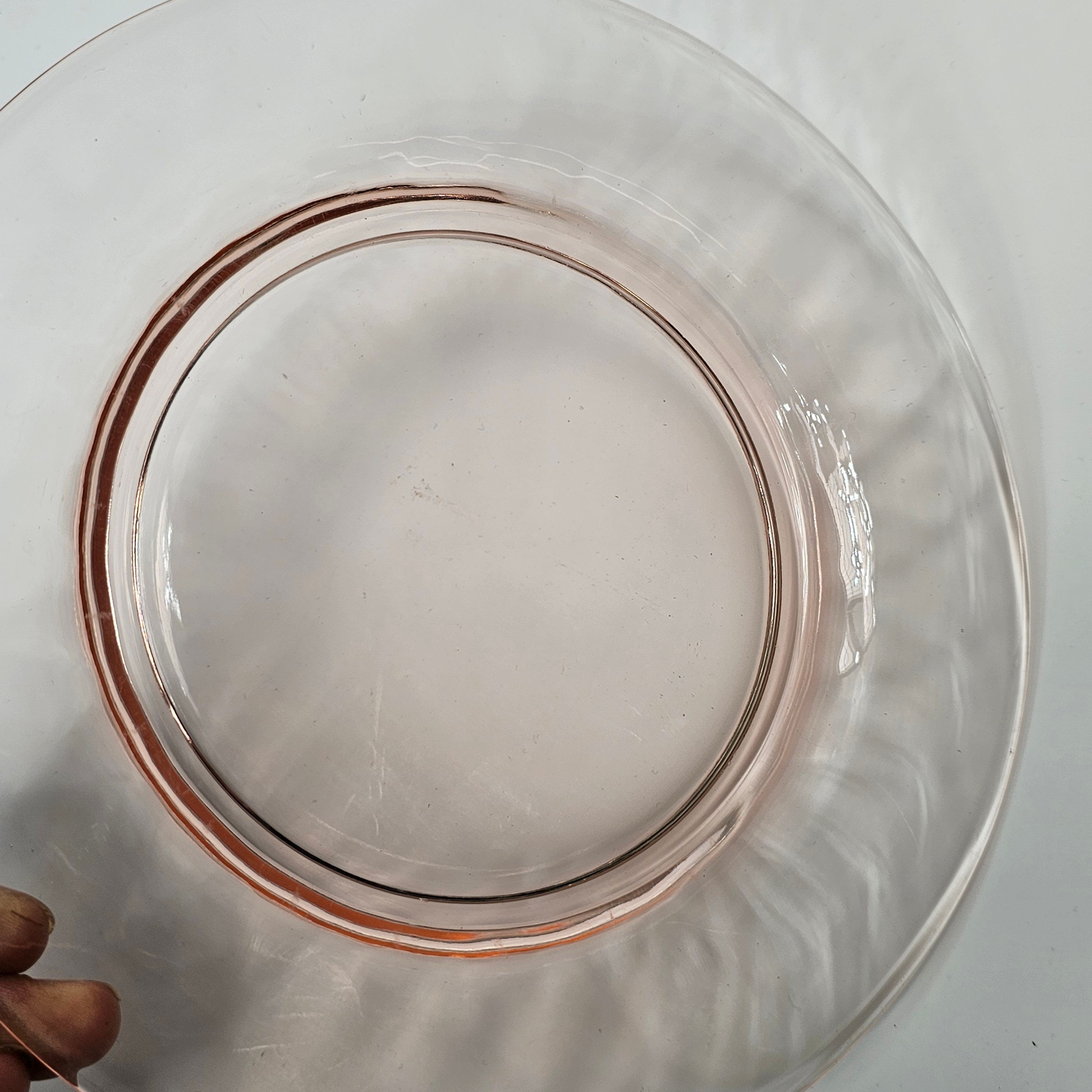 Heisey 8" Yeoman Flamingo Pink Salad Plate